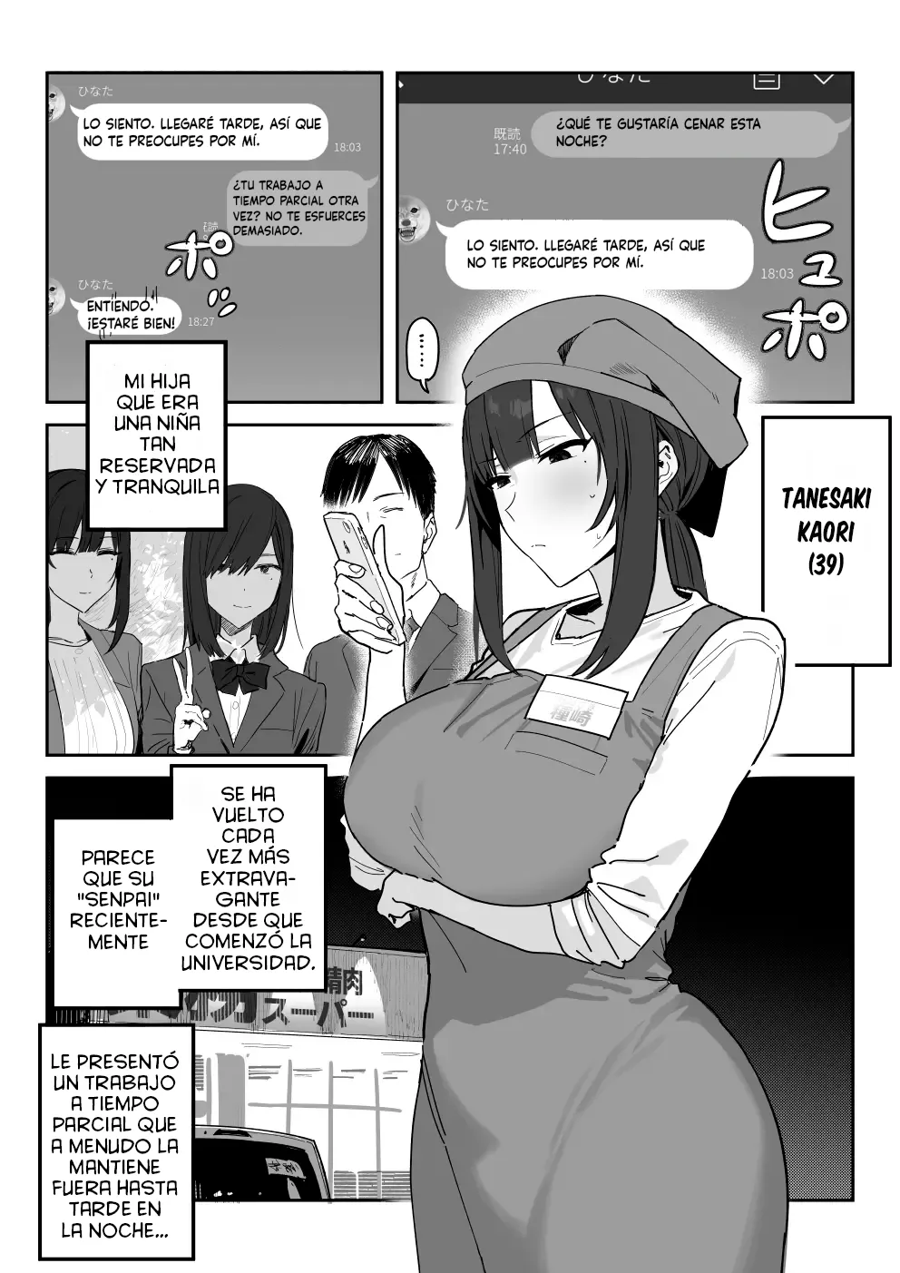 [Shinjiroya (Shinjiro)] Tanesaki Kaori (39), Musume no Kawari ni Doujin AV Debut | Takesaki Kaori (39) Hace su Debut en un Doujin AV en Lugar de su Hija [Spanish] [La Legión Fantasma] [Decensored] 图片编号 3