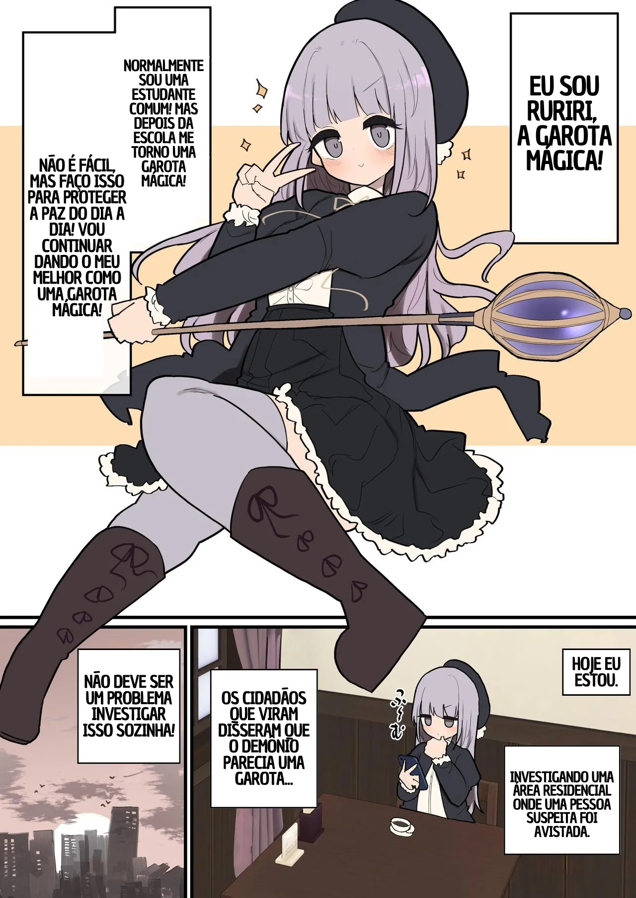 [Izumo Gasshuukoku (Momomo Gasshuukoku)] Futanari Ikemen Kaijin Onee-san Chinpo VS Menkui Henachoko Mahou Shoujo-chan [Portuguese-BR] 图片编号 2