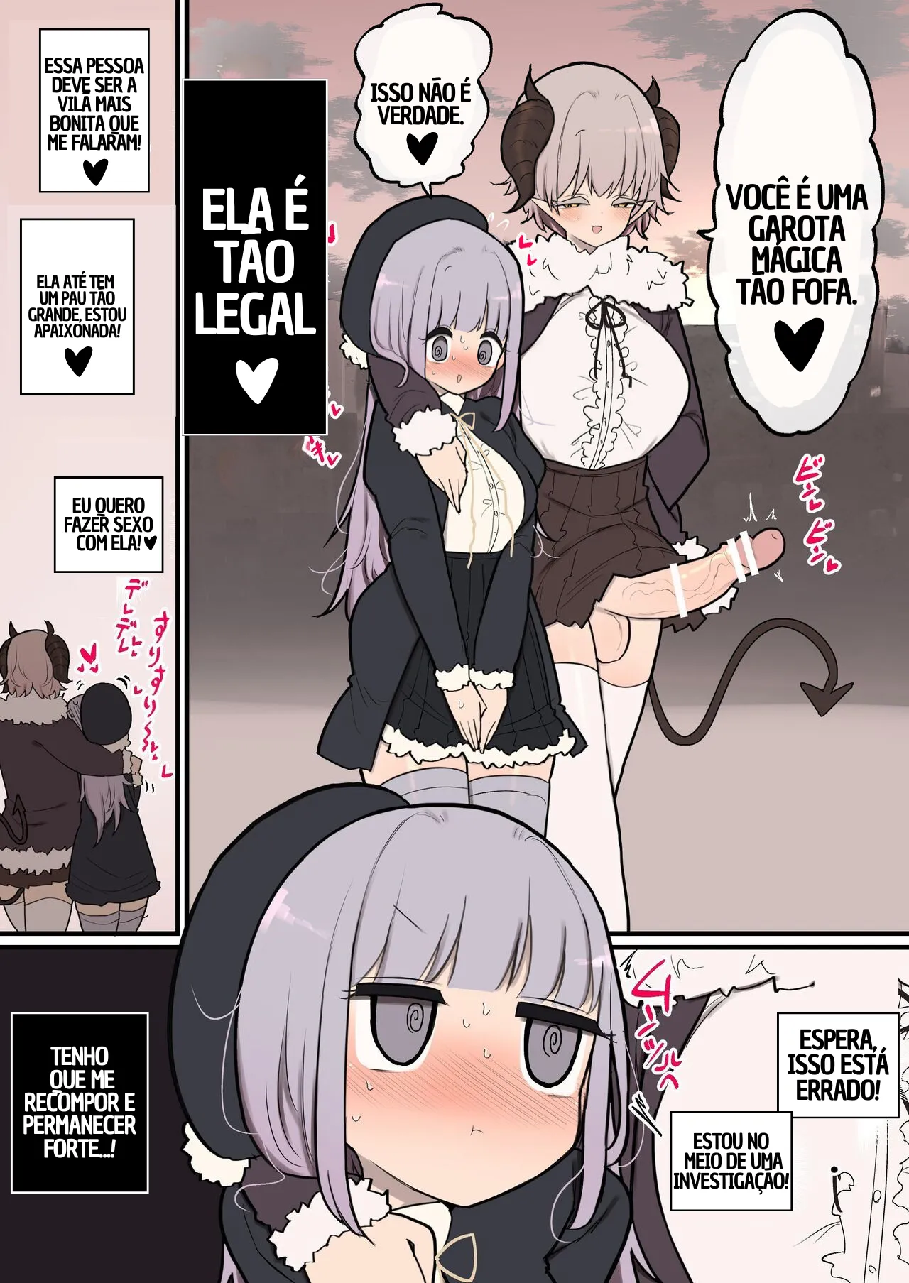 [Izumo Gasshuukoku (Momomo Gasshuukoku)] Futanari Ikemen Kaijin Onee-san Chinpo VS Menkui Henachoko Mahou Shoujo-chan [Portuguese-BR] 图片编号 3