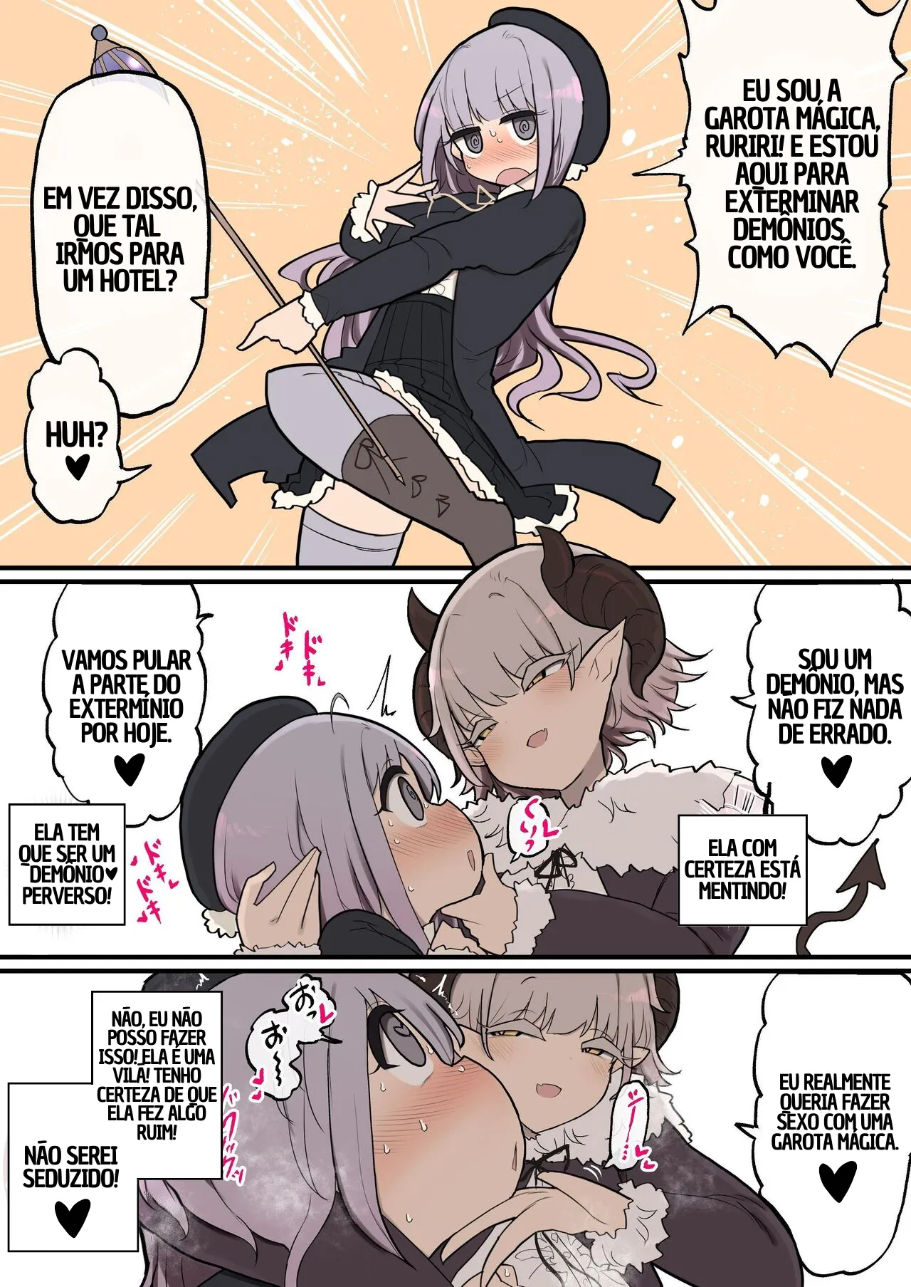 [Izumo Gasshuukoku (Momomo Gasshuukoku)] Futanari Ikemen Kaijin Onee-san Chinpo VS Menkui Henachoko Mahou Shoujo-chan [Portuguese-BR] 图片编号 4