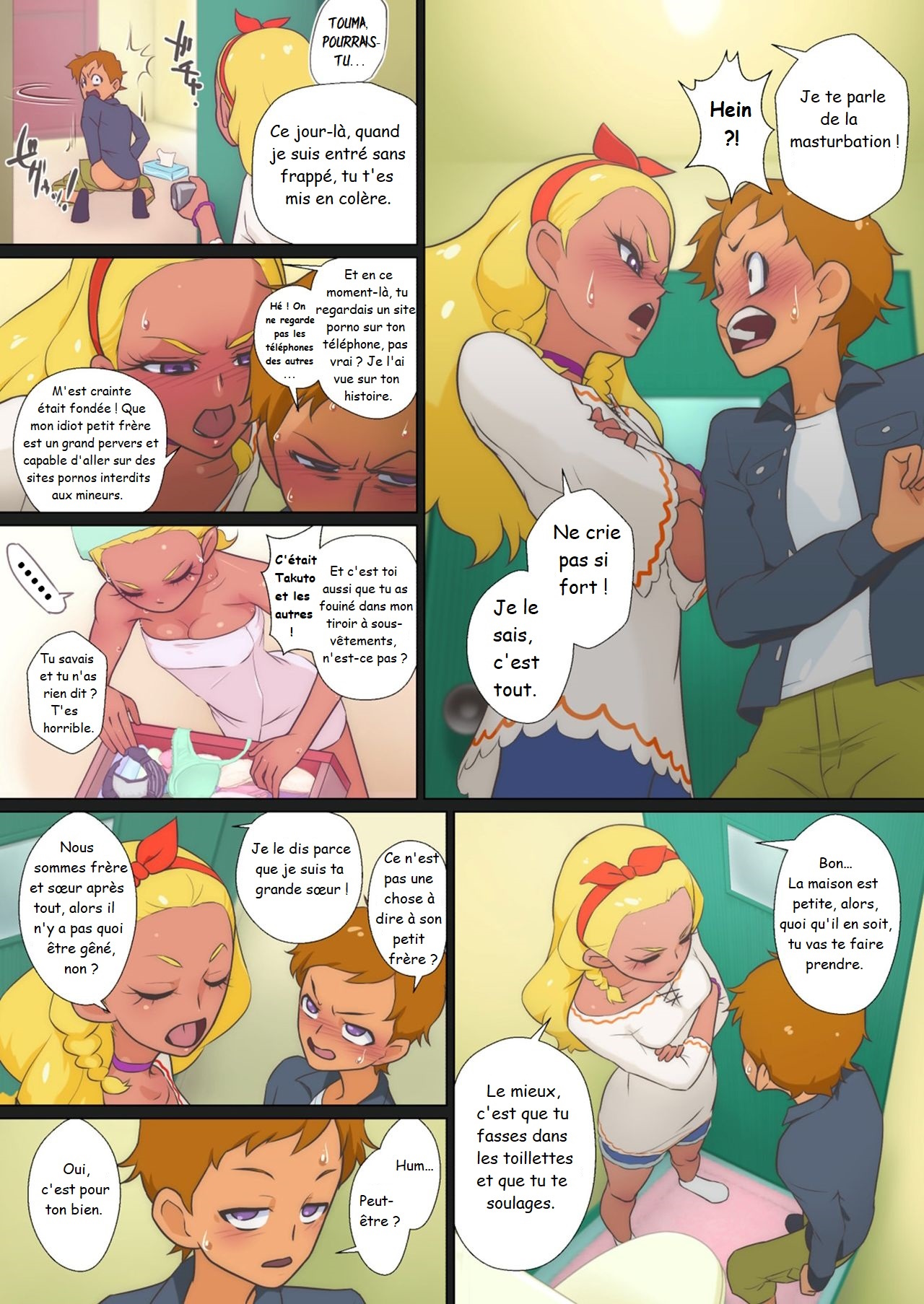 [Shoshi Magazine Hitori (Muramurabito)] Amamiya-ke no Katei no Jijou  The Amamiya Family Circumstances (Star Twinkle PreCure) [Frensh]. numero di immagine  4