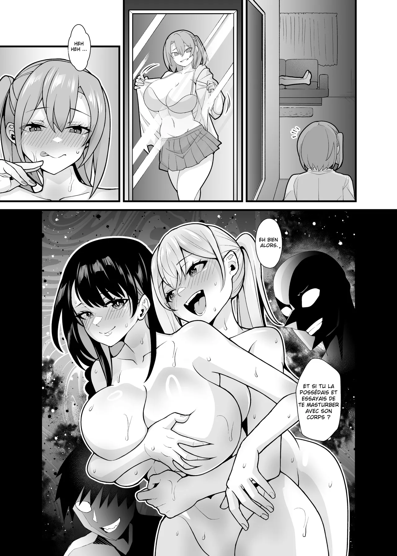 [Hyoui Lover (Toubaru Rairu)] Ano Ko no Karada wo Hyoui de Getto! ~Yuurei kara Osowaru Onna Asobi~ [French] [TheFrogManScans] image number 54