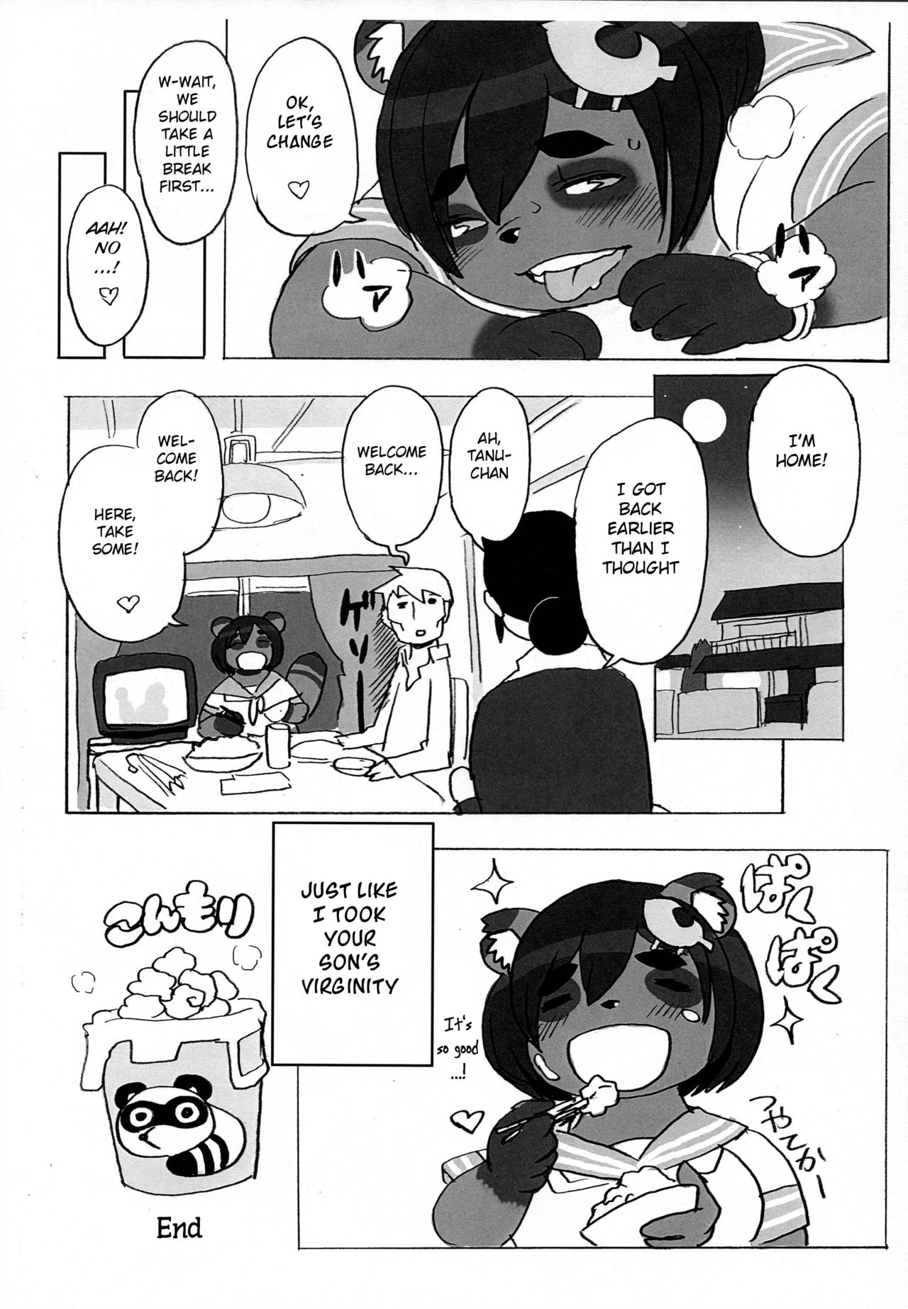 (Fur-st 11) [UNKNOWN MEAT (Kojima Video)] Tanutanutanuta [BSN] [English] image number 25