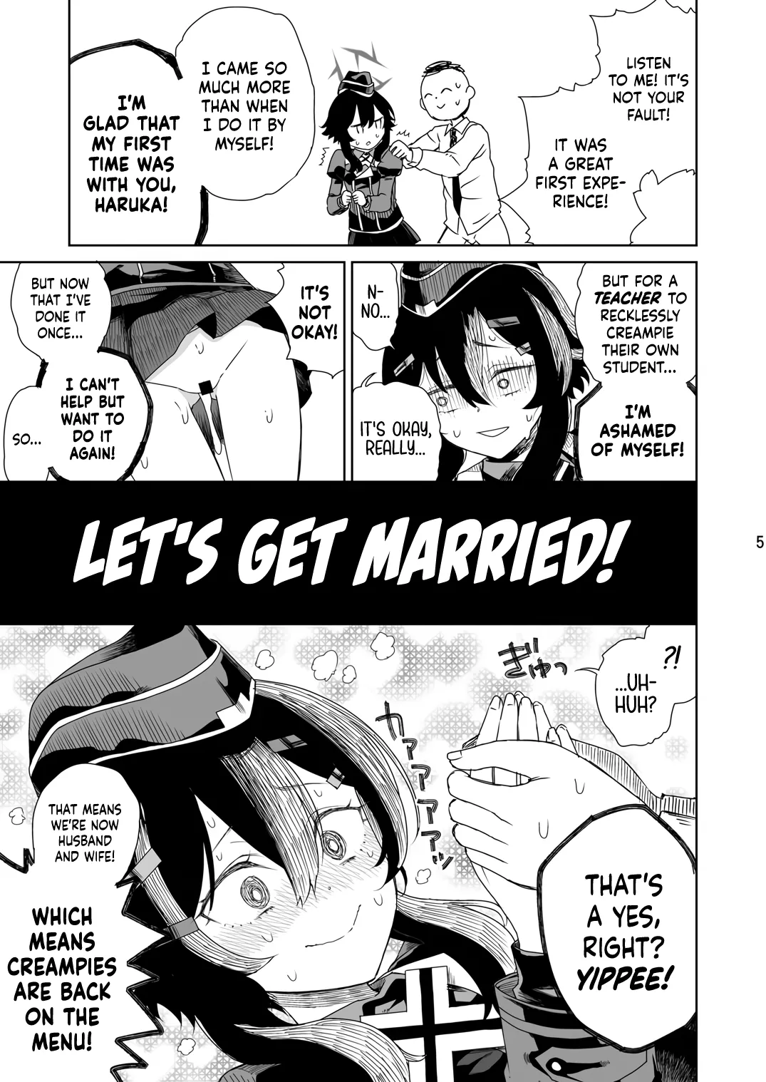 [Vagina Dentata (Hirota Masatane)] Sensei ni Goaisatsu o | Giving My Regards to Sensei (Blue Archive) [English] [Digital] [Cuddlebuns] image number 8