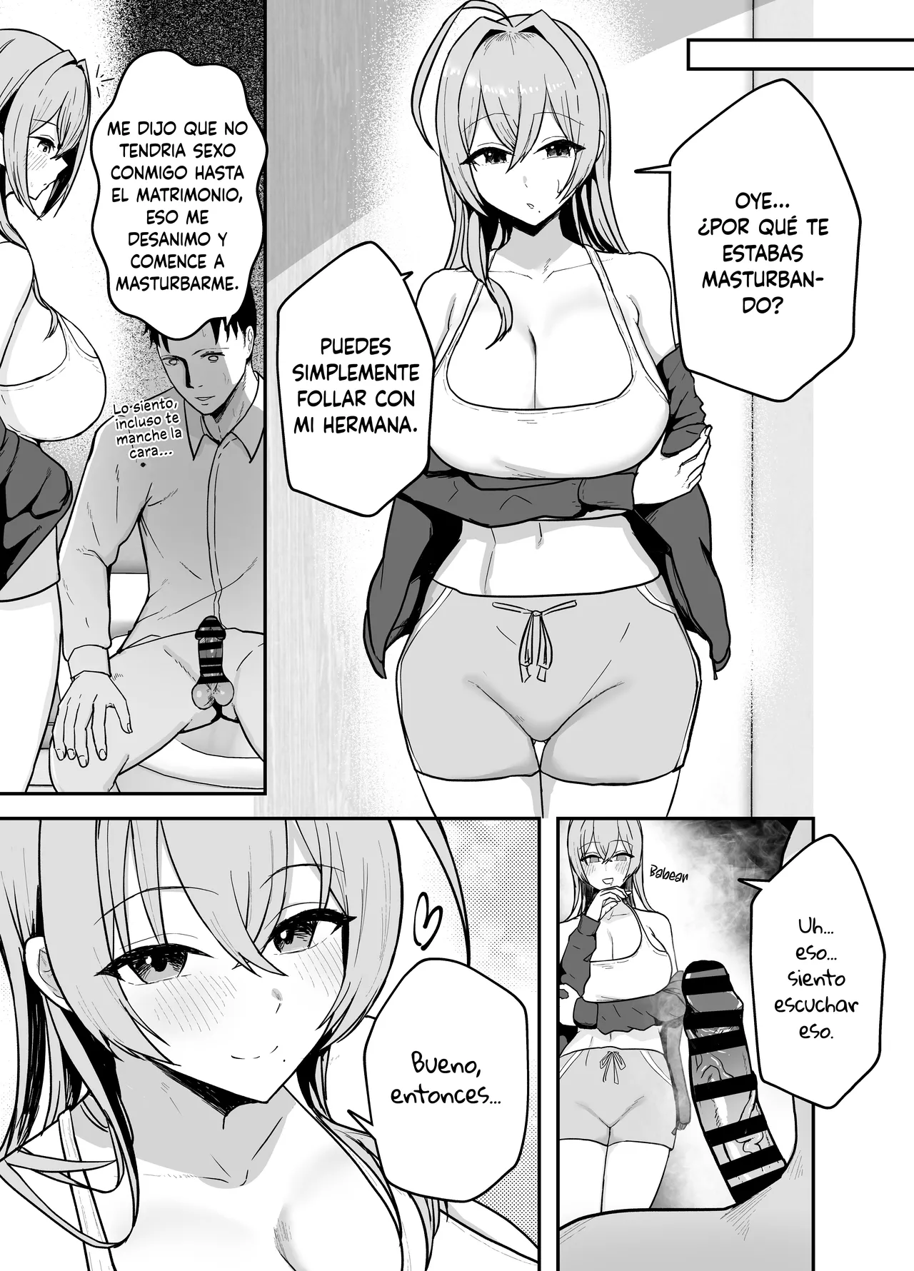 [Baketsu Purin] Nuitekureru Kanojo no Bakunyu Nee-chan | La Hermana Tetona de mi Novia me Ayuda a Correrme [Spanish] [DARKSIDE] [Digital] image number 10