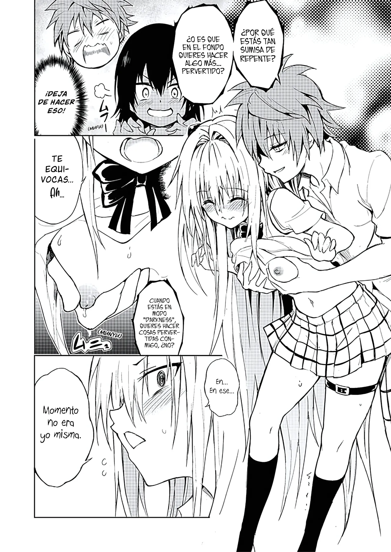 [Kyockchokyock (Kyockcho)] Ecchii no wa Kirai desu ka？| ¿No te Gustan las Cosas Pervertidas？(To LOVE-Ru Darkness) [Spanish] [CronLy] 画像番号 13