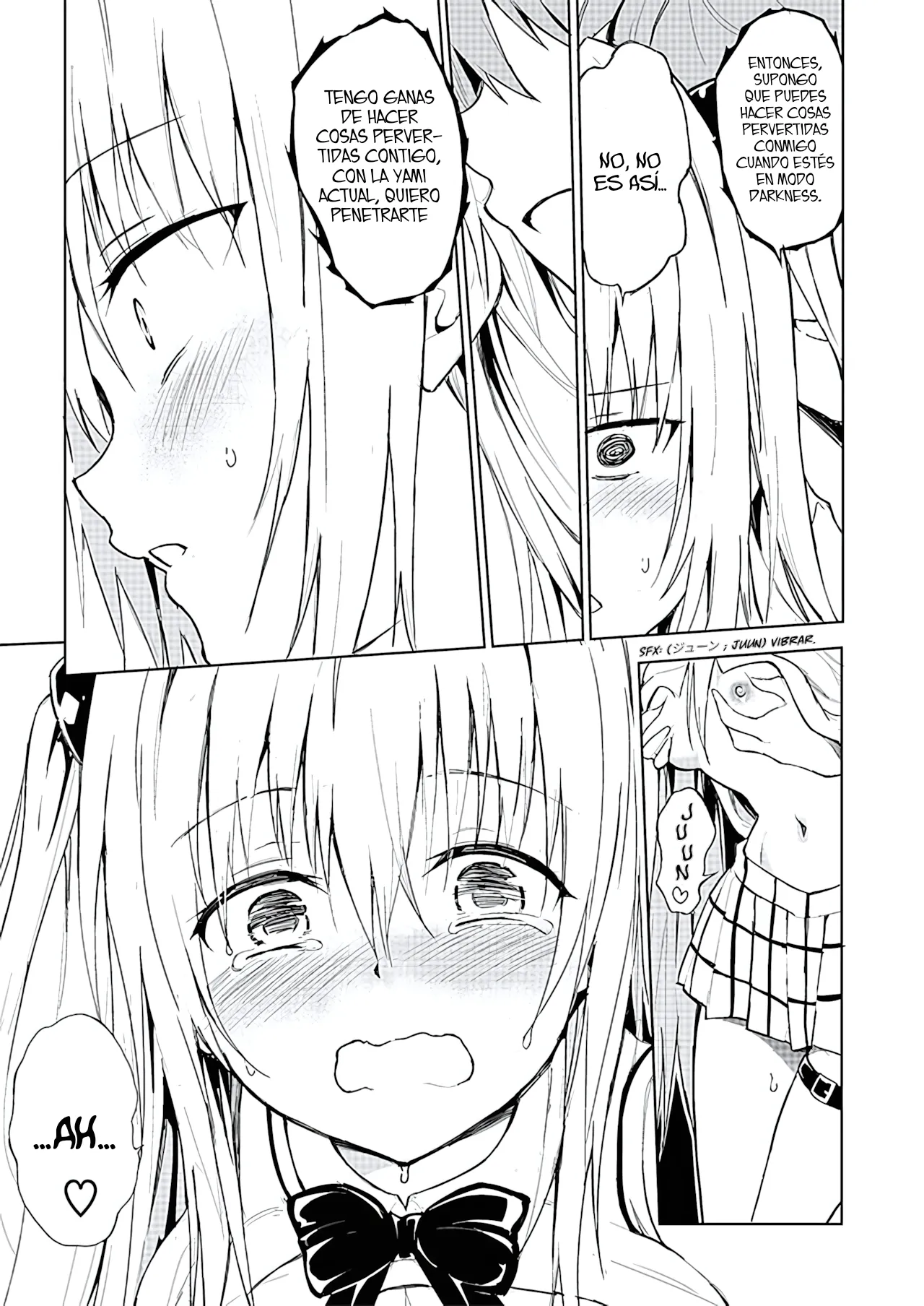 [Kyockchokyock (Kyockcho)] Ecchii no wa Kirai desu ka？| ¿No te Gustan las Cosas Pervertidas？(To LOVE-Ru Darkness) [Spanish] [CronLy] 画像番号 14