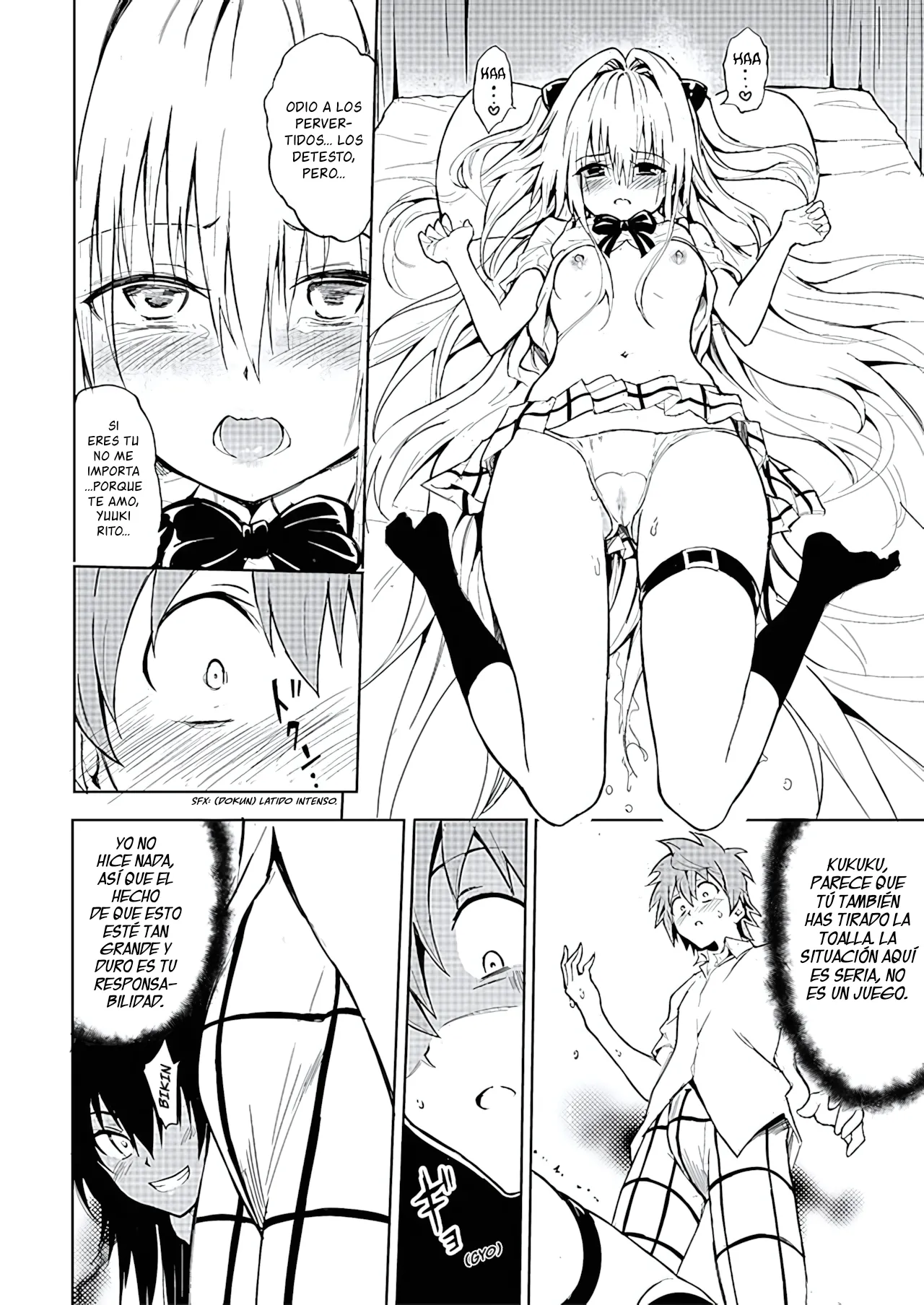 [Kyockchokyock (Kyockcho)] Ecchii no wa Kirai desu ka？| ¿No te Gustan las Cosas Pervertidas？(To LOVE-Ru Darkness) [Spanish] [CronLy] 画像番号 19