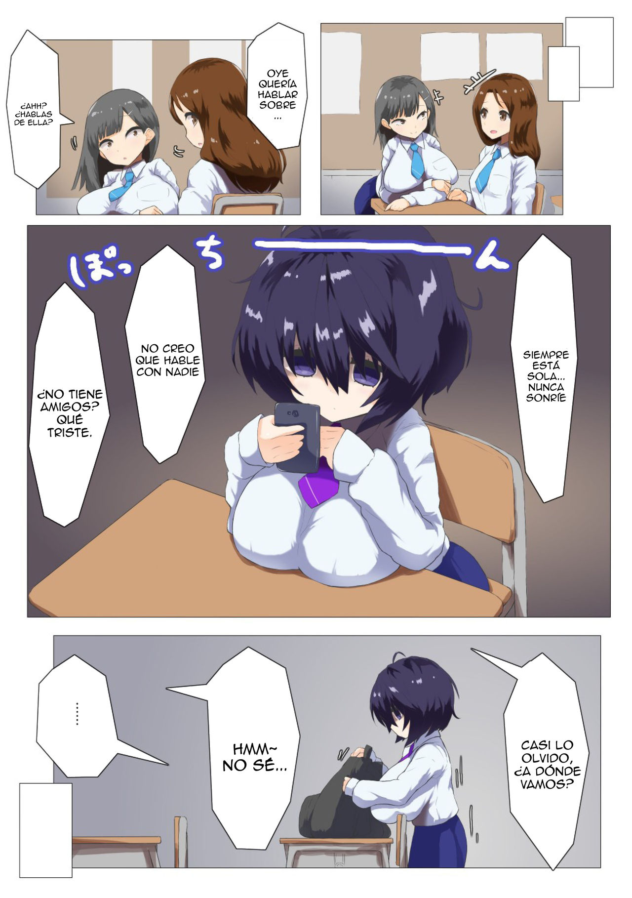 [Newtec (Bea)] Kurai Mutsumi wa Ecchi Shitai [Spanish] [Lanerte] image number 2