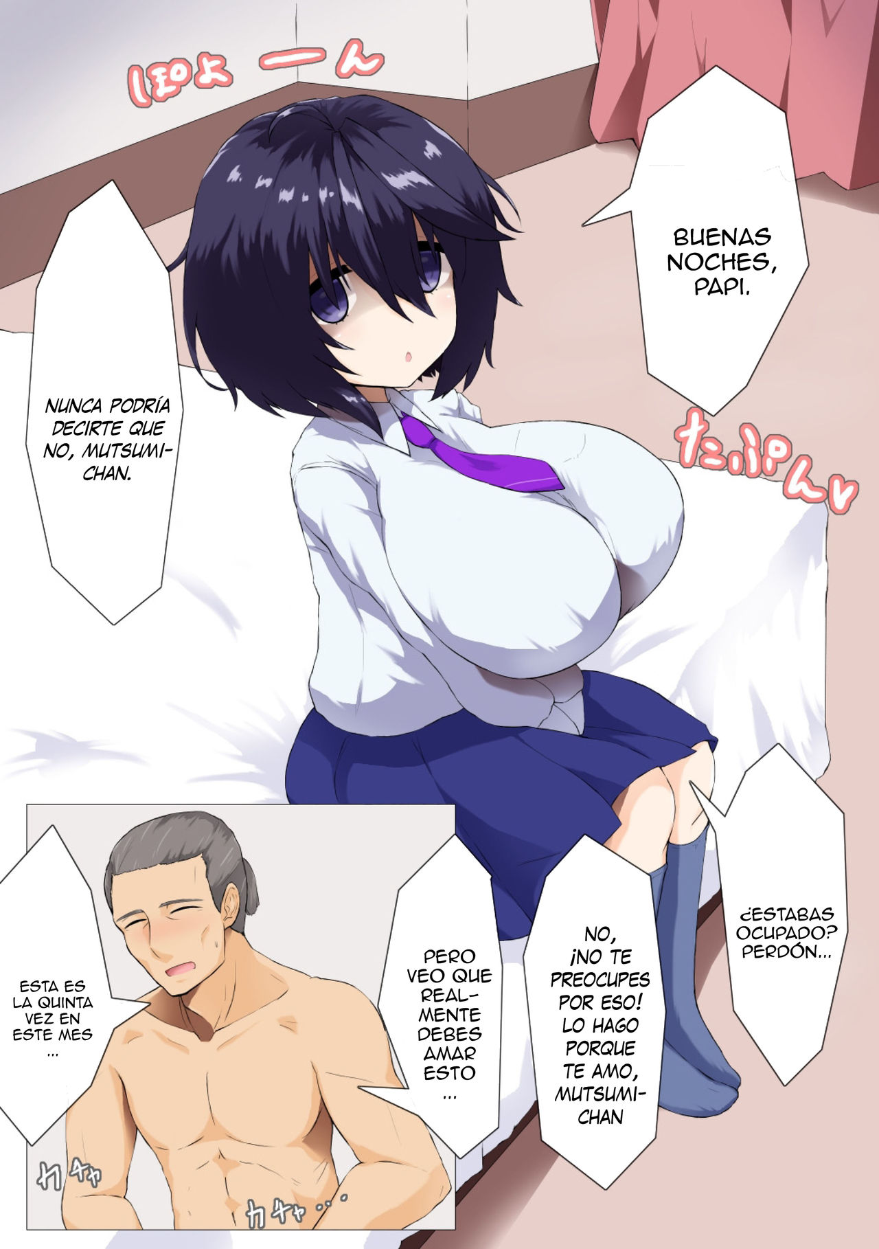 [Newtec (Bea)] Kurai Mutsumi wa Ecchi Shitai [Spanish] [Lanerte] image number 4