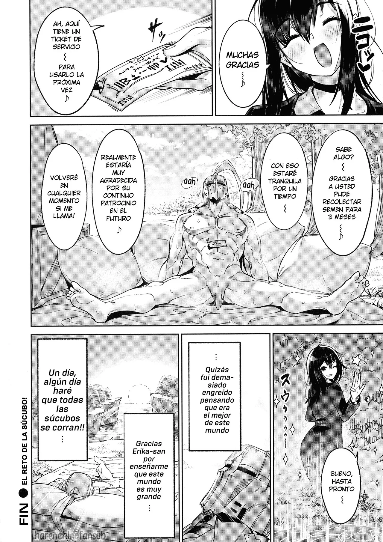 [Croriin] Sakyu Chare! | El reto de la Sucubo! (Yarikomi Saga ~Isekai Seikatsuki~) [Spanish] [Decensored][Digital][Harenchi no Fansub] image number 26