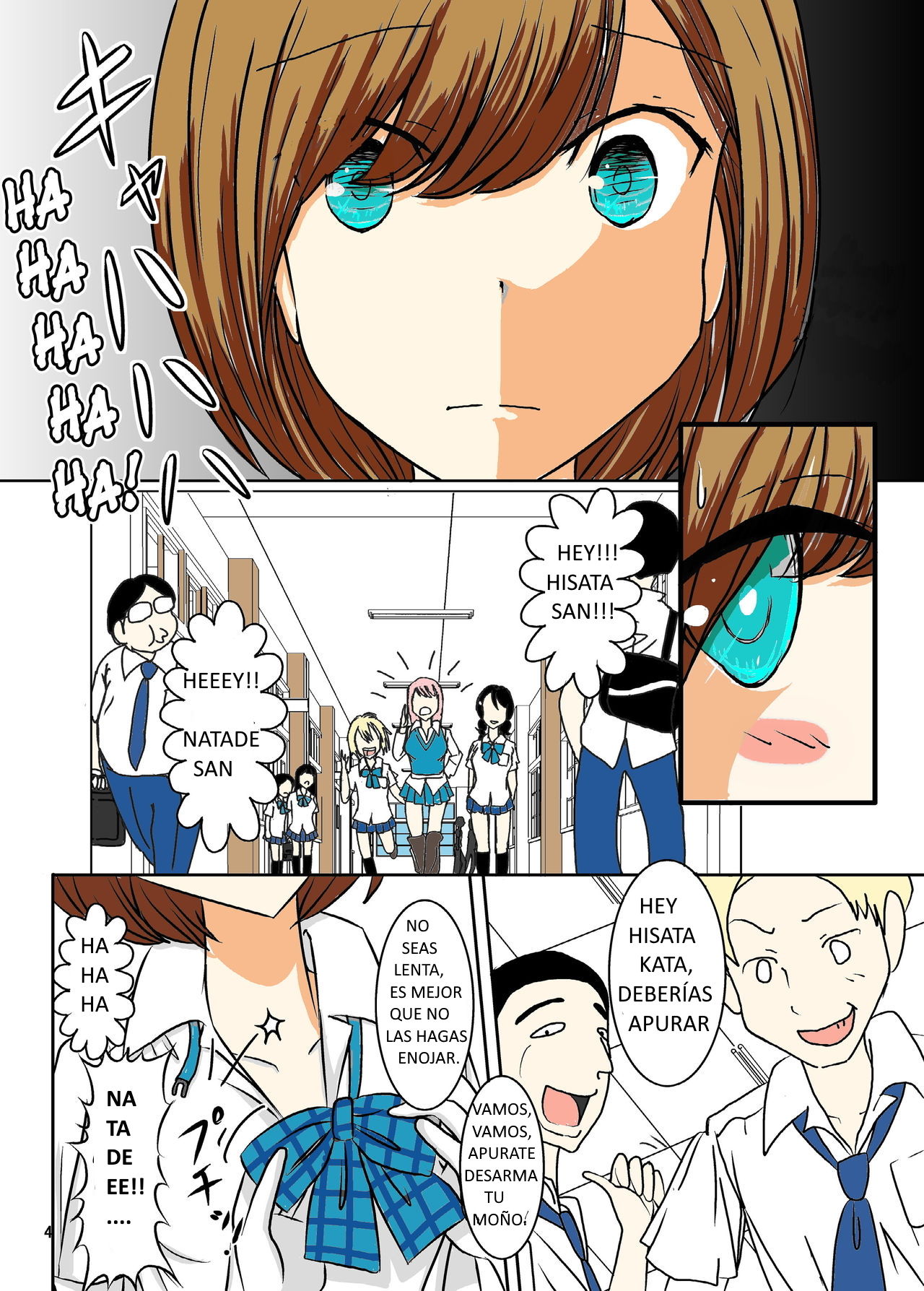 [dressblackheulee (BlackBaka)] Zenra Ijimerarekko-san no Nichijou [Spanish] [Coop086] [Colorized] 图片编号 2