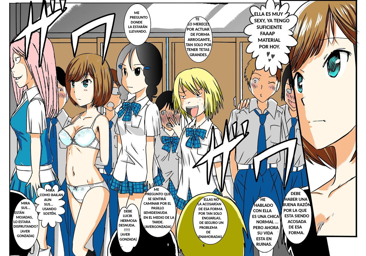 [dressblackheulee (BlackBaka)] Zenra Ijimerarekko-san no Nichijou [Spanish] [Coop086] [Colorized] 图片编号 6