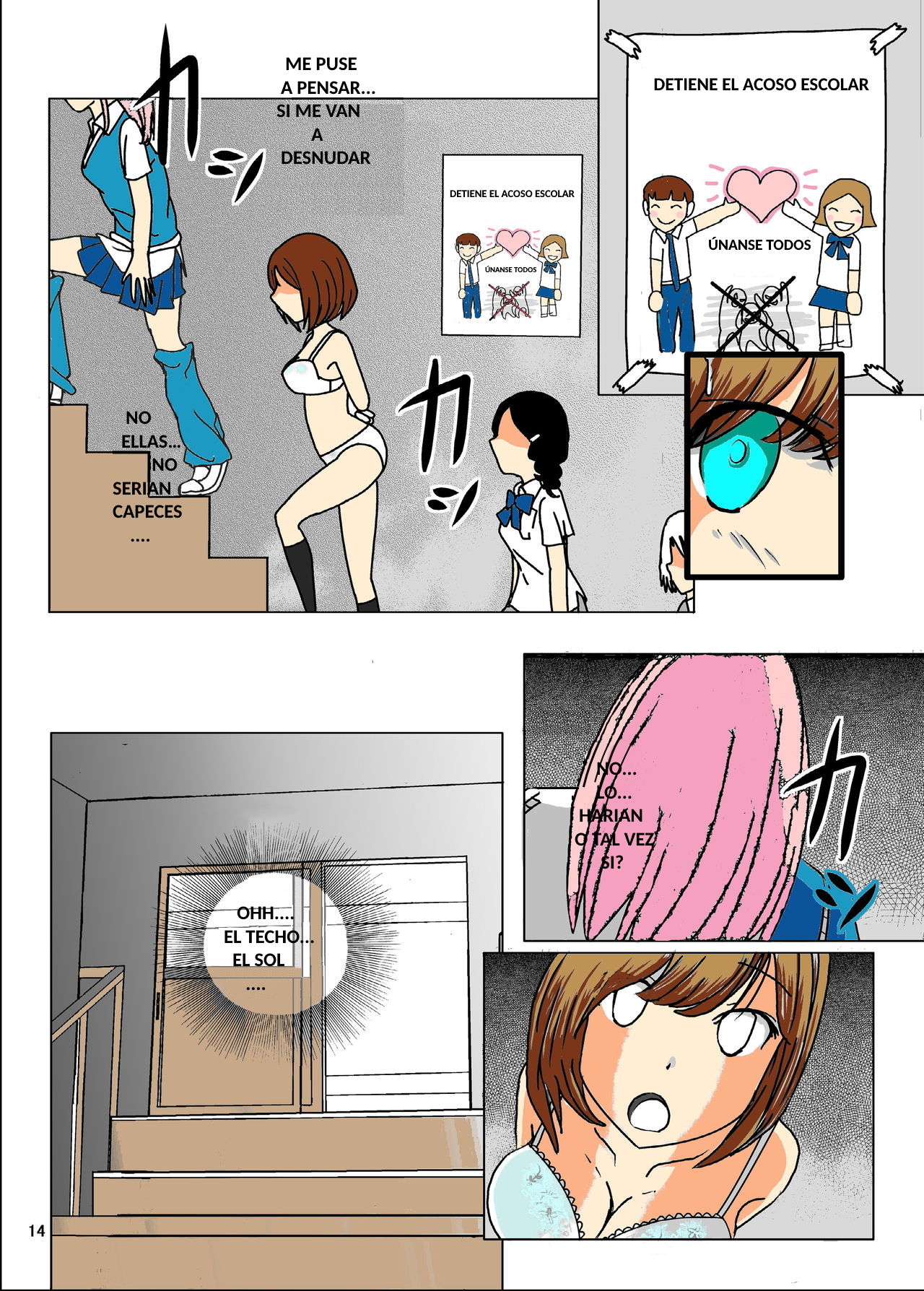 [dressblackheulee (BlackBaka)] Zenra Ijimerarekko-san no Nichijou [Spanish] [Coop086] [Colorized] 图片编号 11