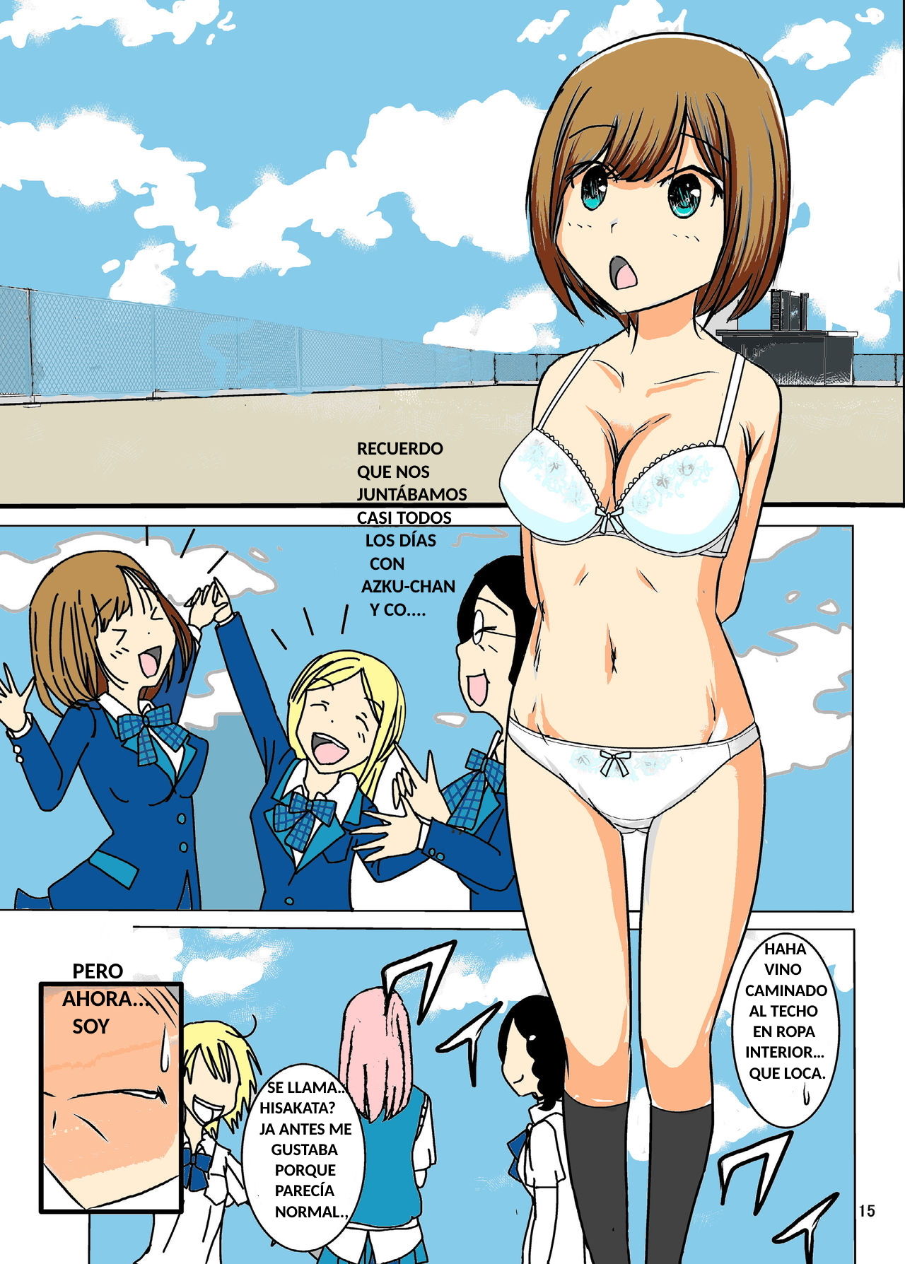 [dressblackheulee (BlackBaka)] Zenra Ijimerarekko-san no Nichijou [Spanish] [Coop086] [Colorized] 图片编号 12