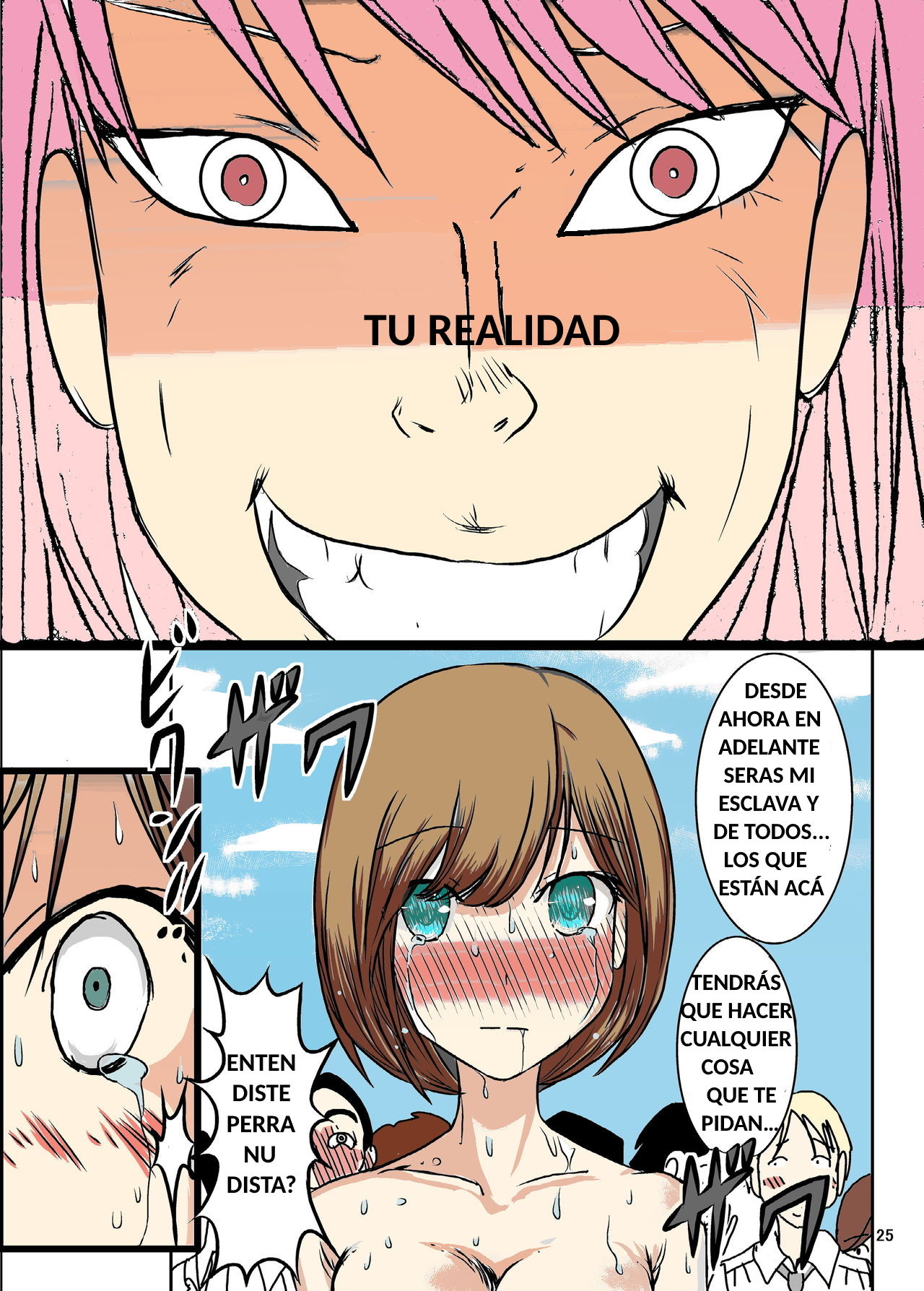 [dressblackheulee (BlackBaka)] Zenra Ijimerarekko-san no Nichijou [Spanish] [Coop086] [Colorized] 图片编号 20