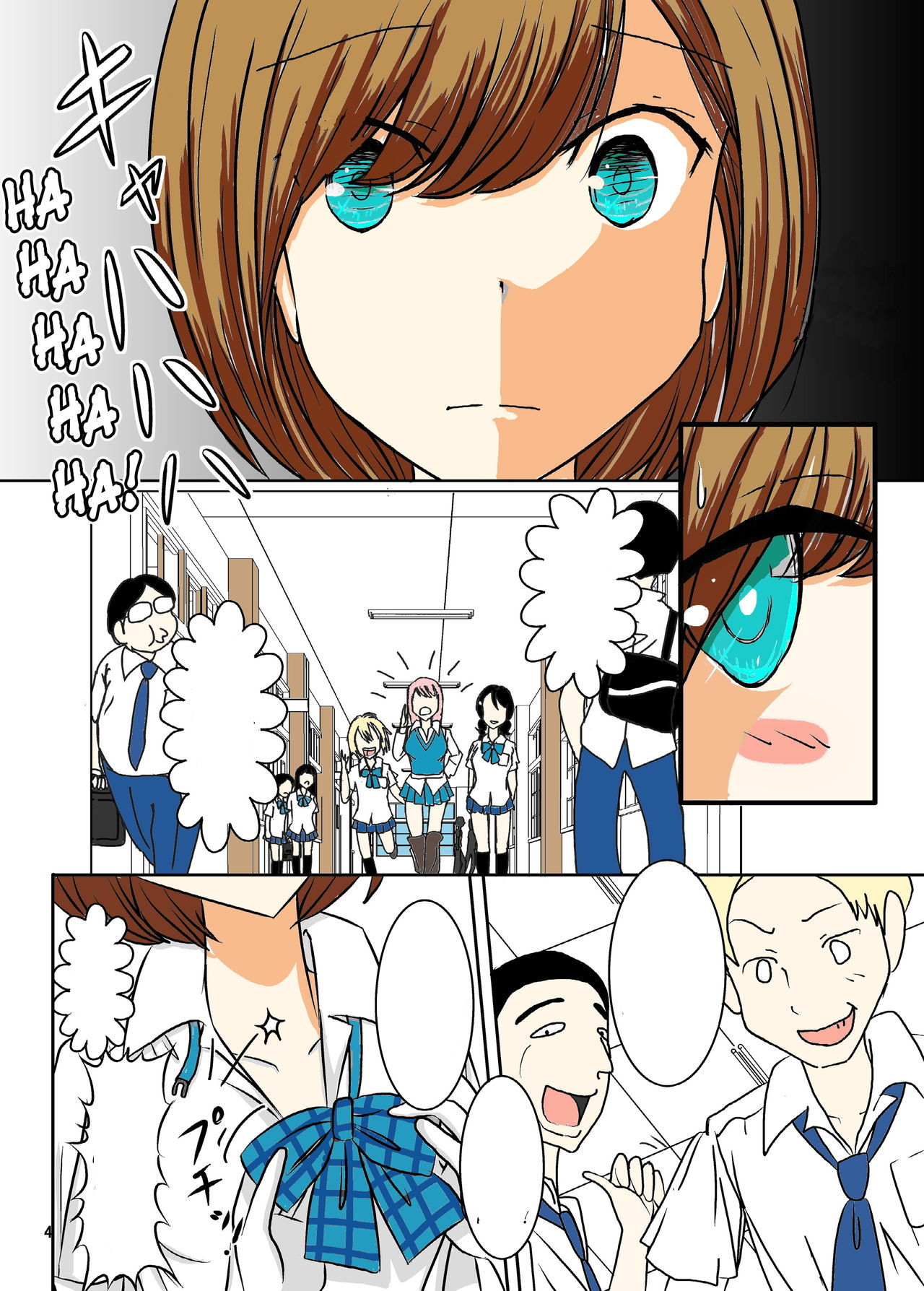 [dressblackheulee (BlackBaka)] Zenra Ijimerarekko-san no Nichijou [Textless] [Colorized] numero di immagine  2