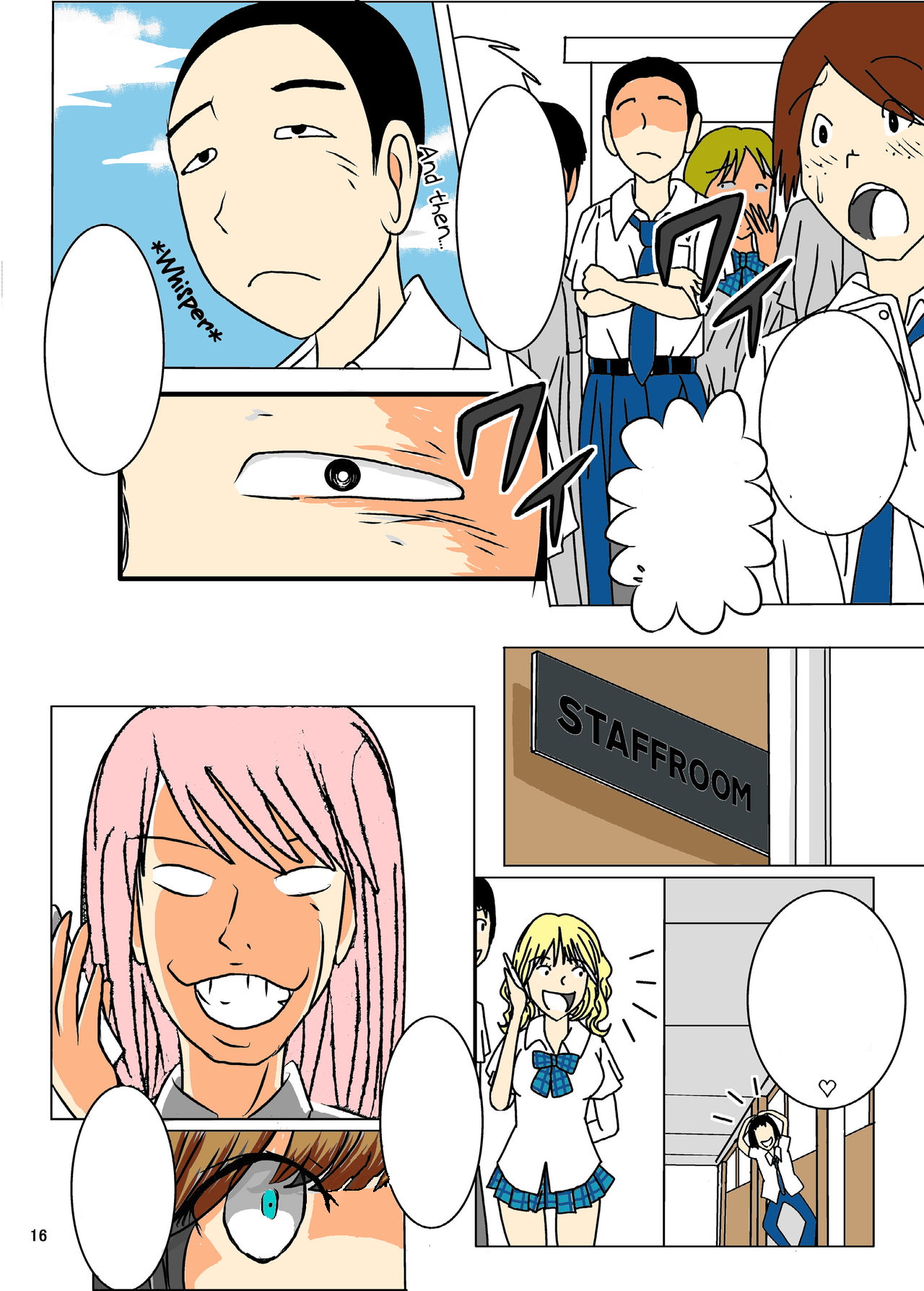 [dressblackheulee (BlackBaka)] Zenra Ijimerarekko-san no Nichijou [Textless] [Colorized] numero di immagine  13