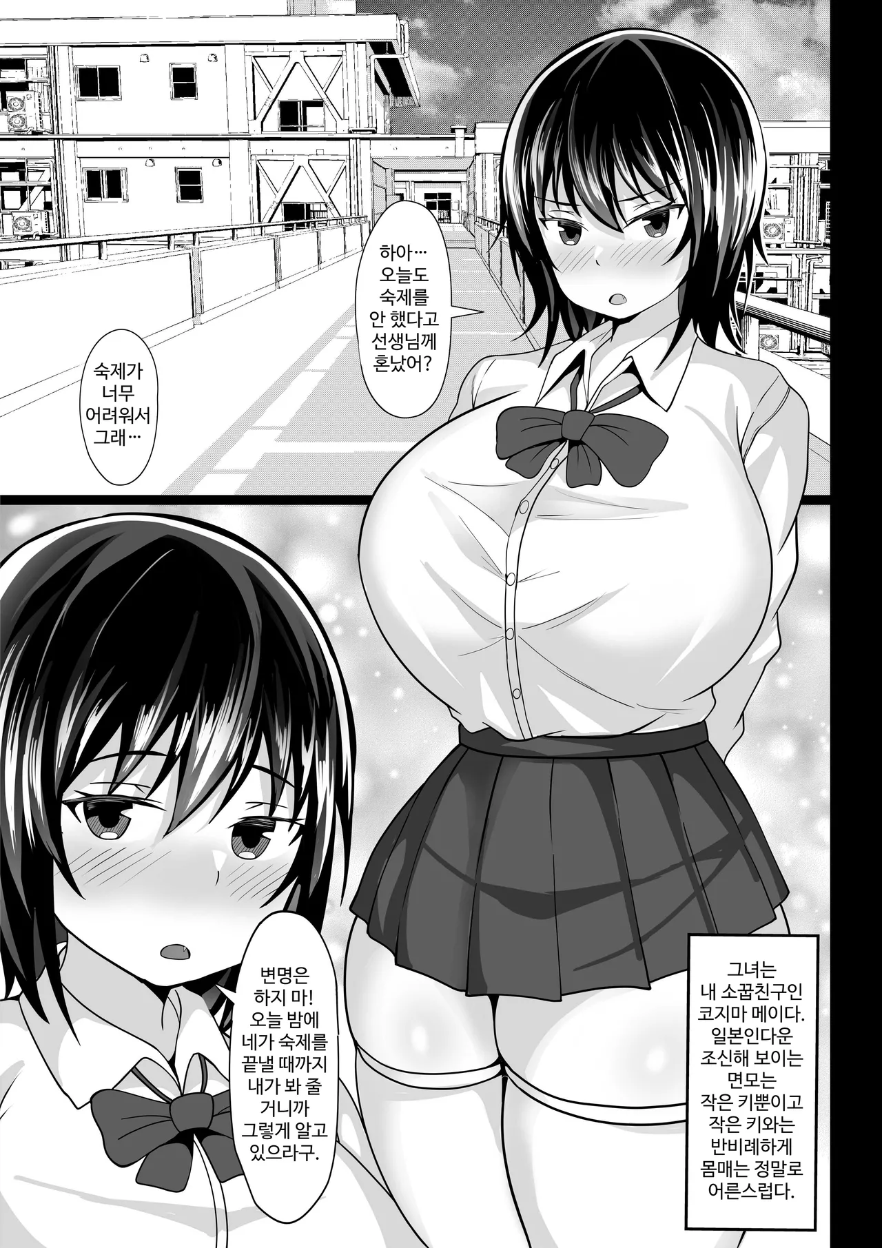 [Hakutamayu] Konya no Shukudai, Osananajimi to Yarisugita | 오늘 밤의 숙제, 소꿉친구랑 지나치게 해버렸다 [Korean] Bildnummer 4
