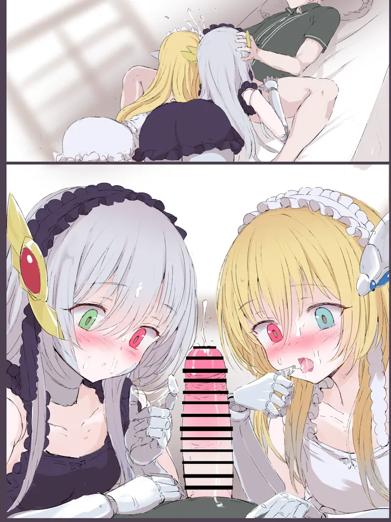 [5⁹5⁹] Kinpatsu no Ai to Ginpatsu no Ai (Quiz RPG Mahoutsukai to Kuroneko no Wiz) 画像番号 8