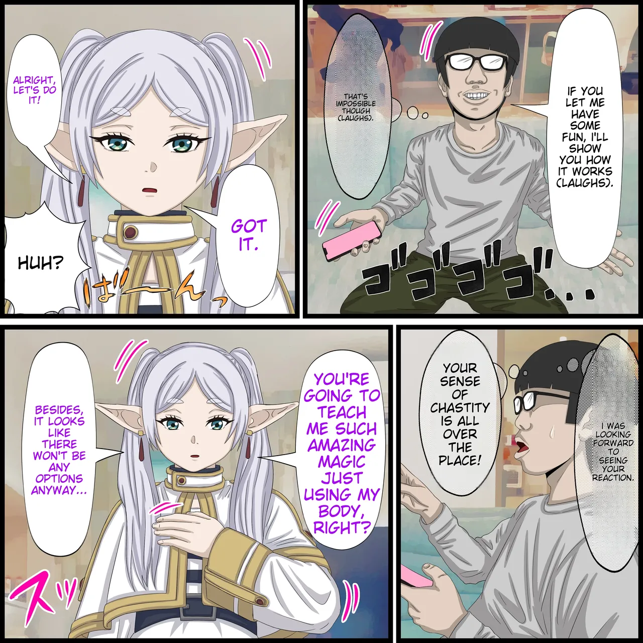 [Banana Style] Anime Chara to Sex Dekiru Appli 9, Frieren Hen (Sousou no Frieren) [English][MTL] image number 5