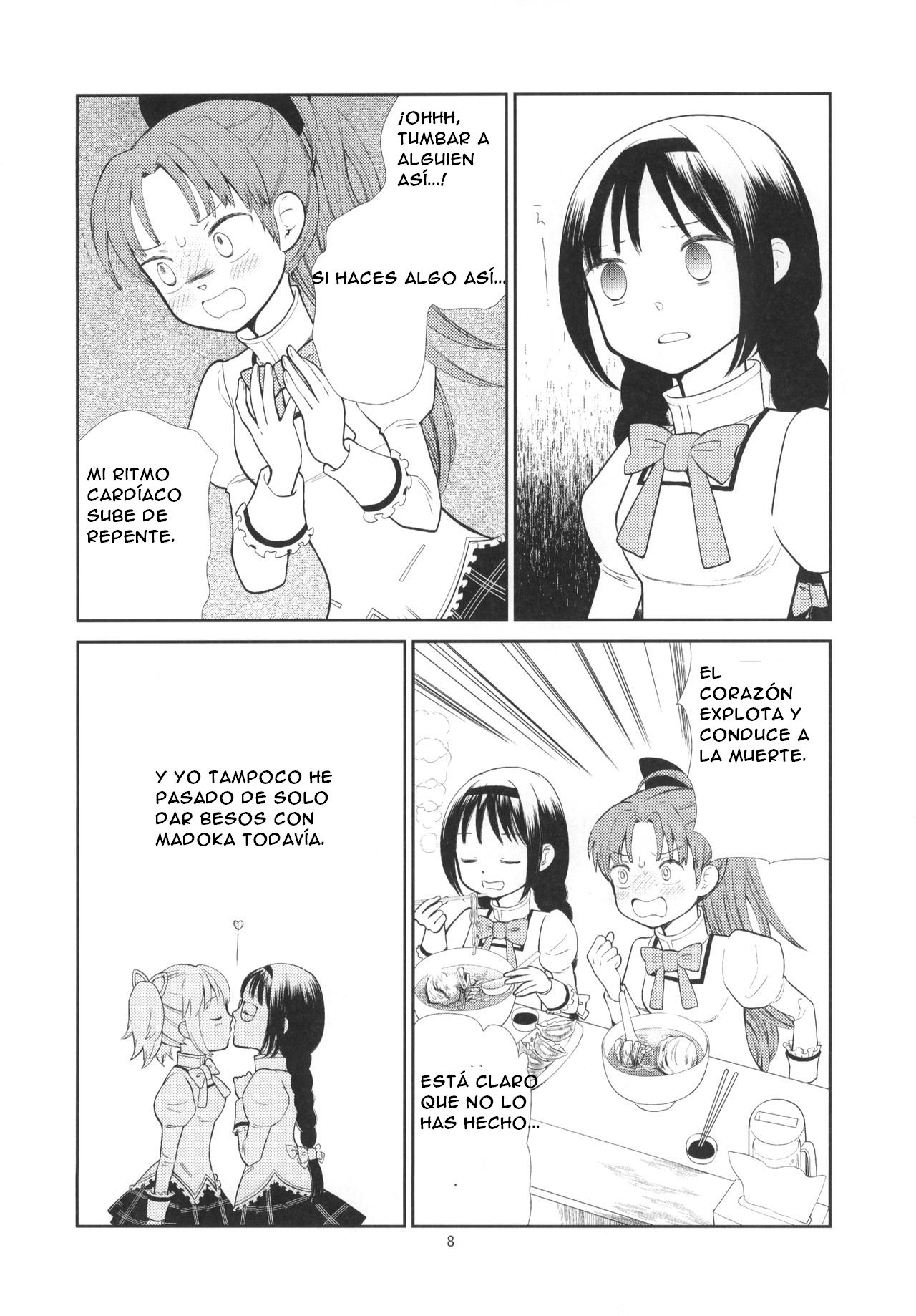 (C91) [Gyakugire Deka (Hakamada Mera)] Kyuutenkai Sugite Shinu kamo (Puella Magi Madoka Magica)SPANISH(Traduccion:CristoferDeLosAndes) изображение № 11