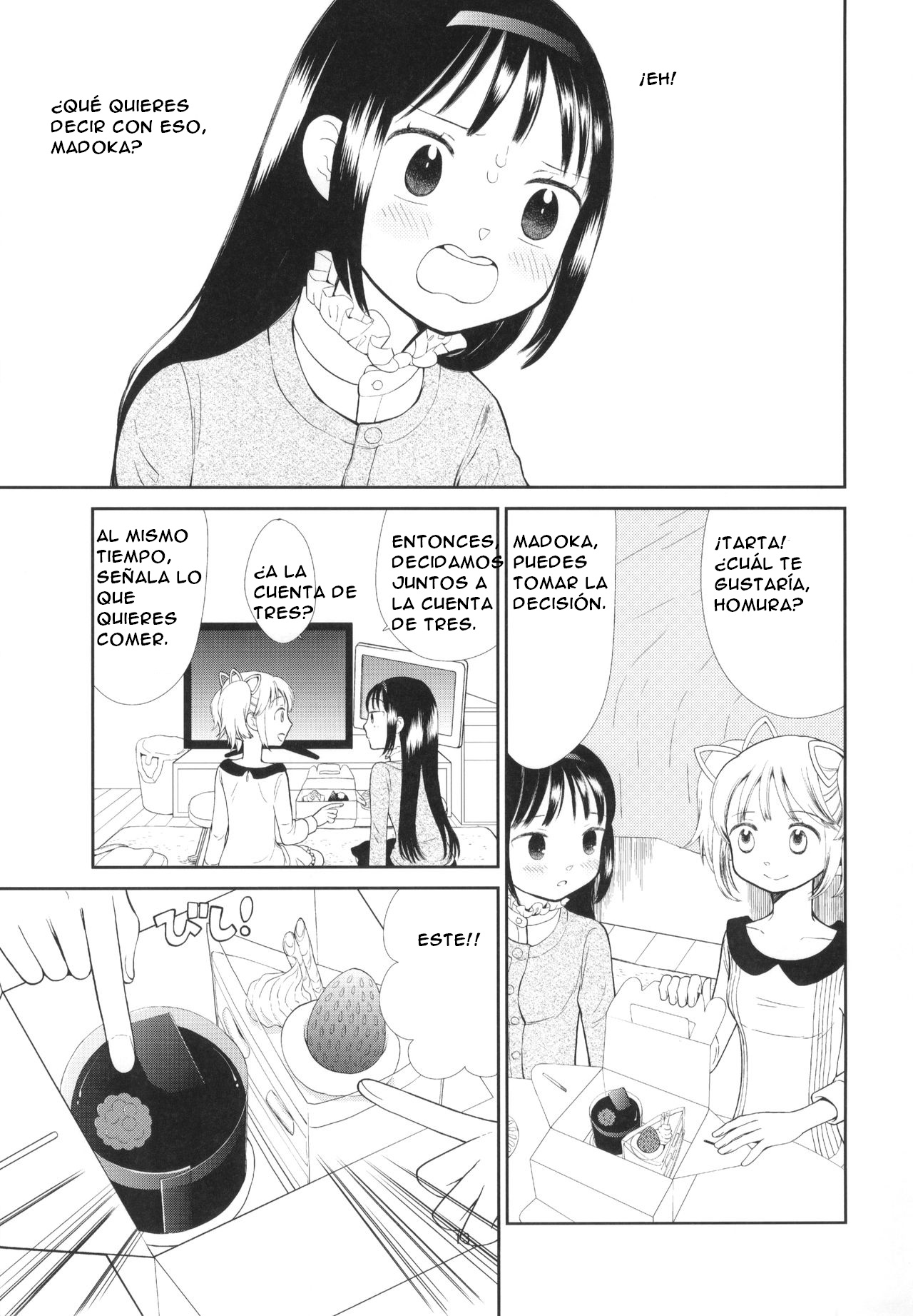 (C91) [Gyakugire Deka (Hakamada Mera)] Kyuutenkai Sugite Shinu kamo (Puella Magi Madoka Magica)SPANISH(Traduccion:CristoferDeLosAndes) изображение № 16