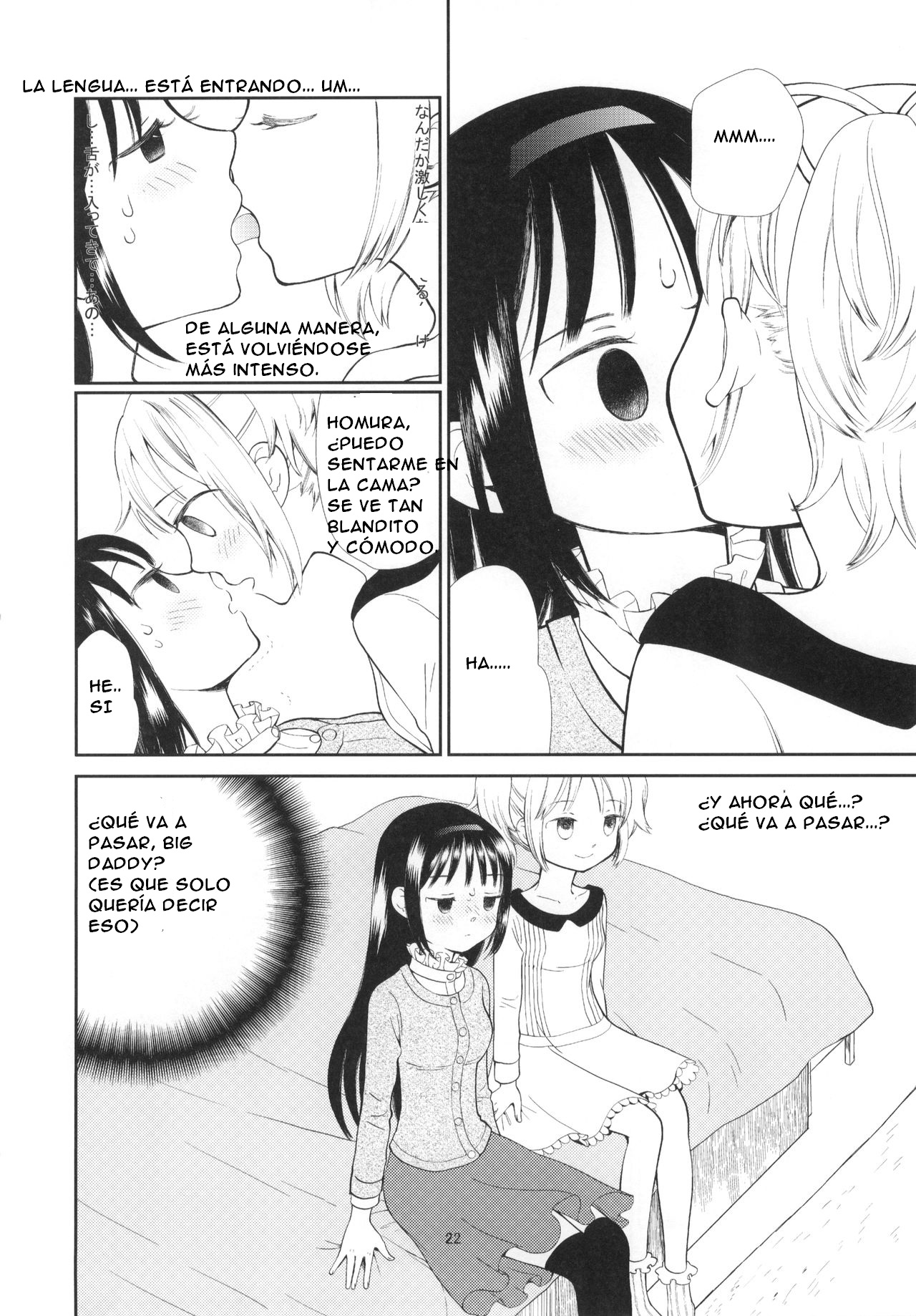 (C91) [Gyakugire Deka (Hakamada Mera)] Kyuutenkai Sugite Shinu kamo (Puella Magi Madoka Magica)SPANISH(Traduccion:CristoferDeLosAndes) изображение № 26