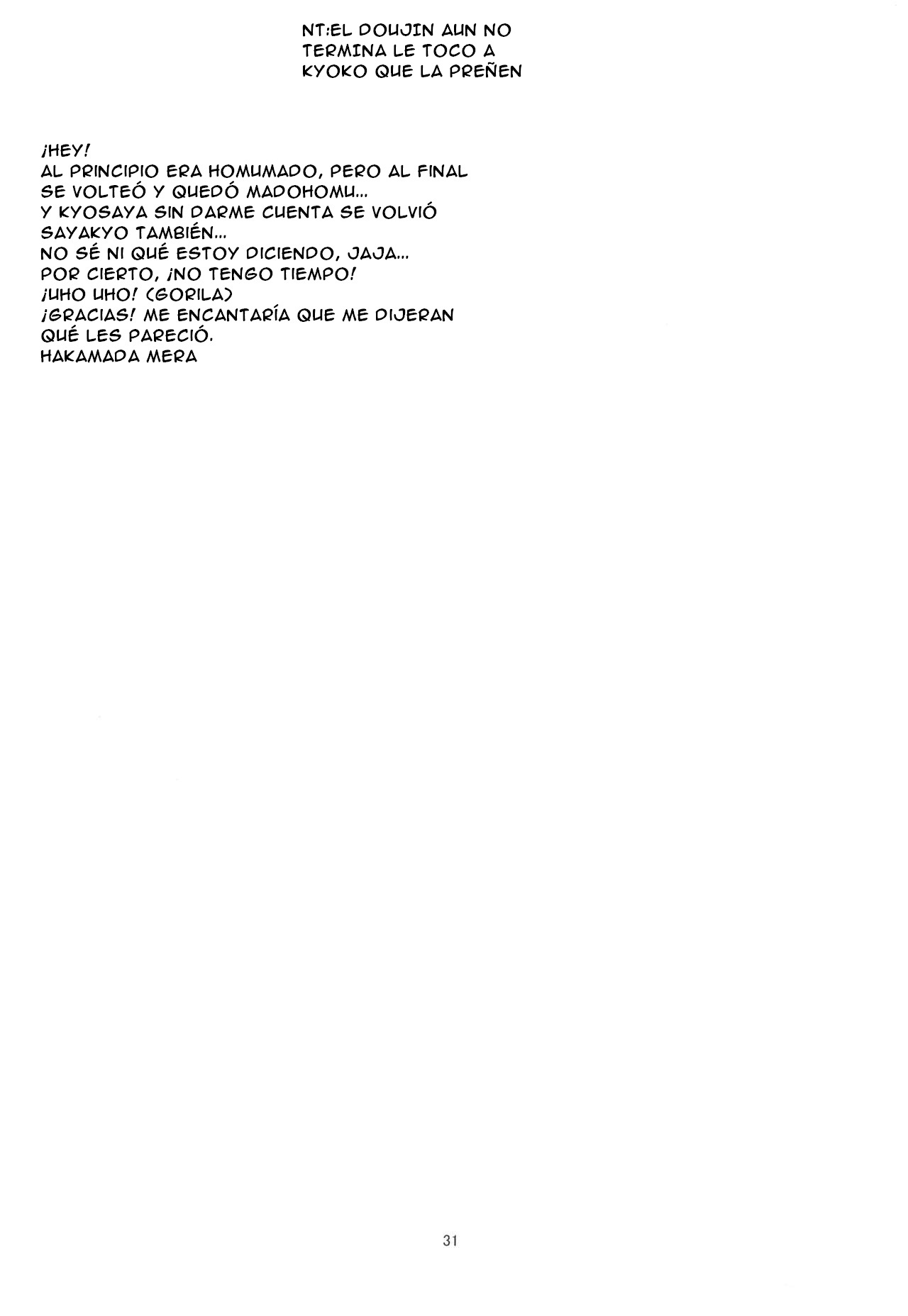 (C91) [Gyakugire Deka (Hakamada Mera)] Kyuutenkai Sugite Shinu kamo (Puella Magi Madoka Magica)SPANISH(Traduccion:CristoferDeLosAndes) изображение № 35