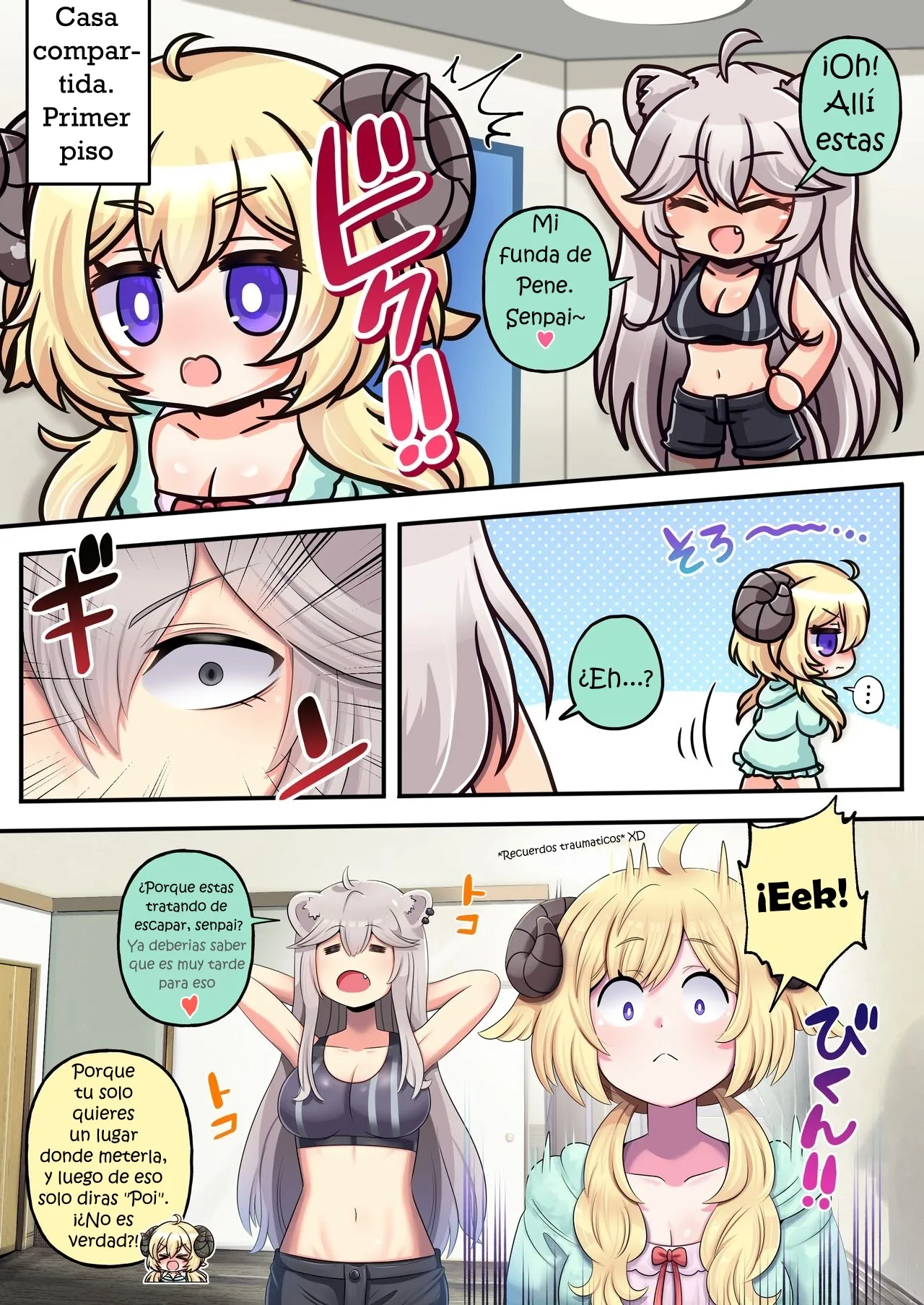 [Minominiya (Minomini)] Futashishi x Wata ♥Lion no Aijou Hyougen Hen♥ | Futashishi x Wata ♥La Expresión de Amor de Lalion♥ (Shishiro Botan, Tsunomaki Watame) [English] [Rabu&Desu translations] [Spanish] [PorLaCultura] numero di immagine  3