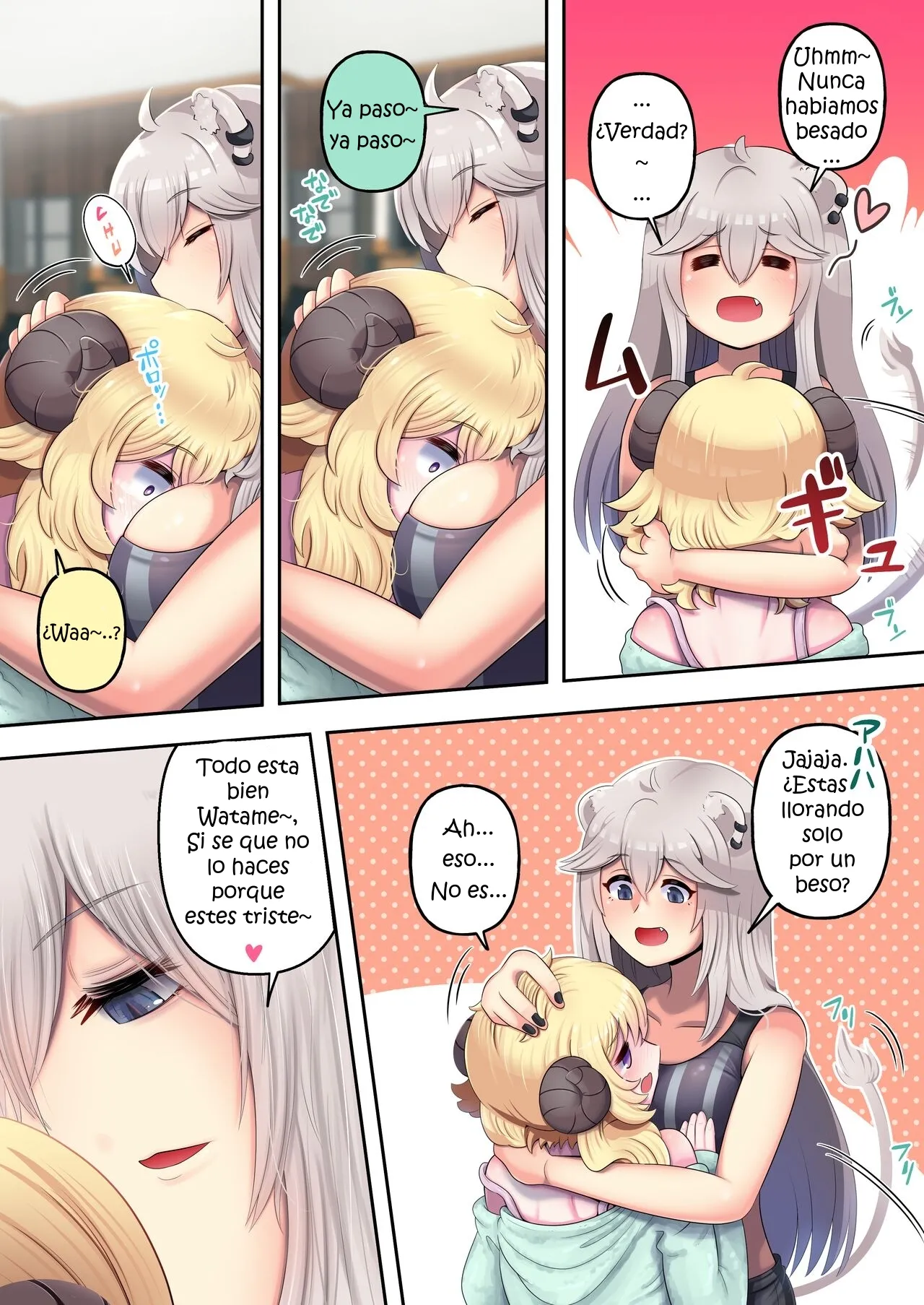 [Minominiya (Minomini)] Futashishi x Wata ♥Lion no Aijou Hyougen Hen♥ | Futashishi x Wata ♥La Expresión de Amor de Lalion♥ (Shishiro Botan, Tsunomaki Watame) [English] [Rabu&Desu translations] [Spanish] [PorLaCultura] numero di immagine  9