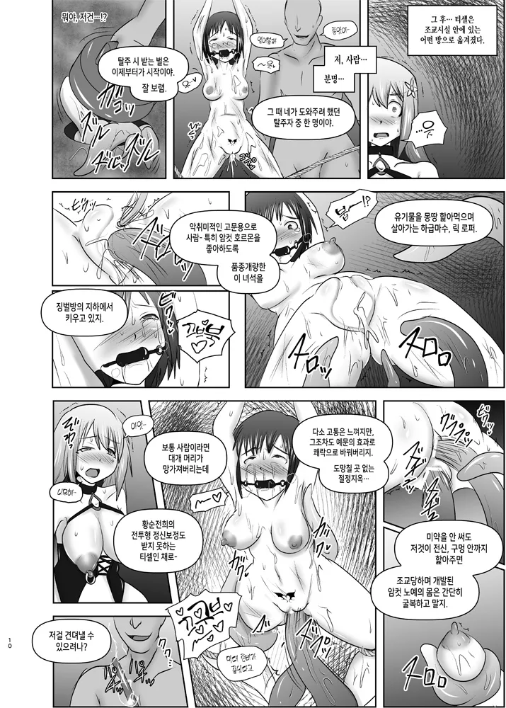 (C91) [FONETRASON (Ryutou)] Raygis Valicess Elsain "Hajigyaku no Reigokutou Kouhen" | 황순전희 엘세인 치학의 노예섬 후편 [Korean] изображение № 9