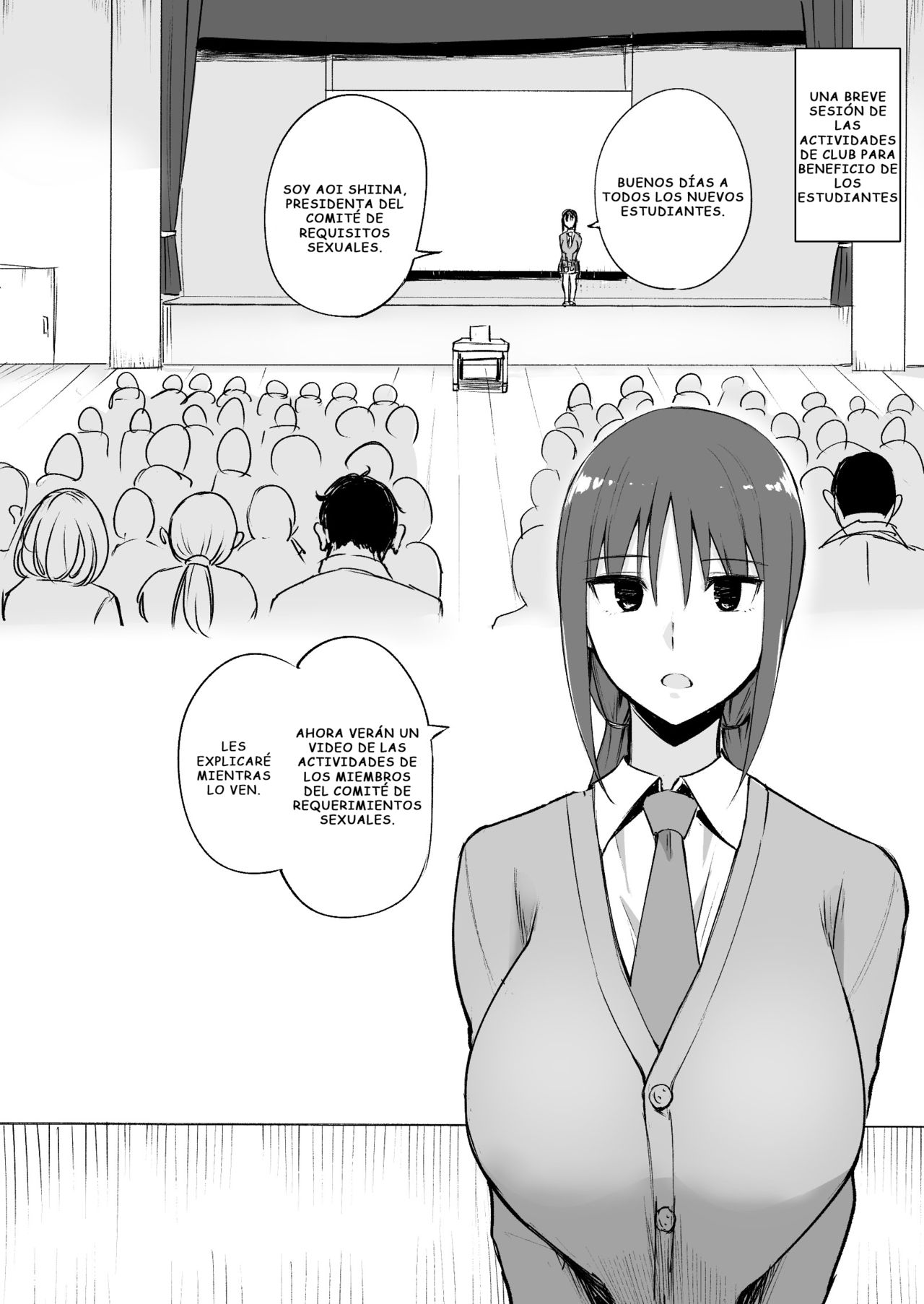 [p-kan (p no Ji)] Seishori Iin no Katsudou Setsumeikai | Una explicación de los deberes de un miembro del comité de requisitos sexuales [Spanish] 이미지 번호 2