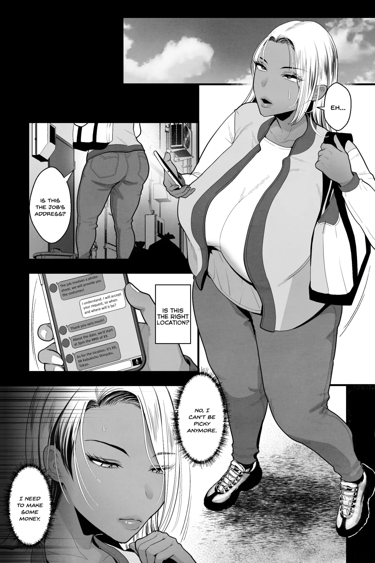 [Ginshio Honpo (Ginen)] Kinpatsu Kuro Gal no Hahaoya ga, Yami Beit de Damasarete Musuko to AV Satsuei [English] [SDTLs] изображение № 2