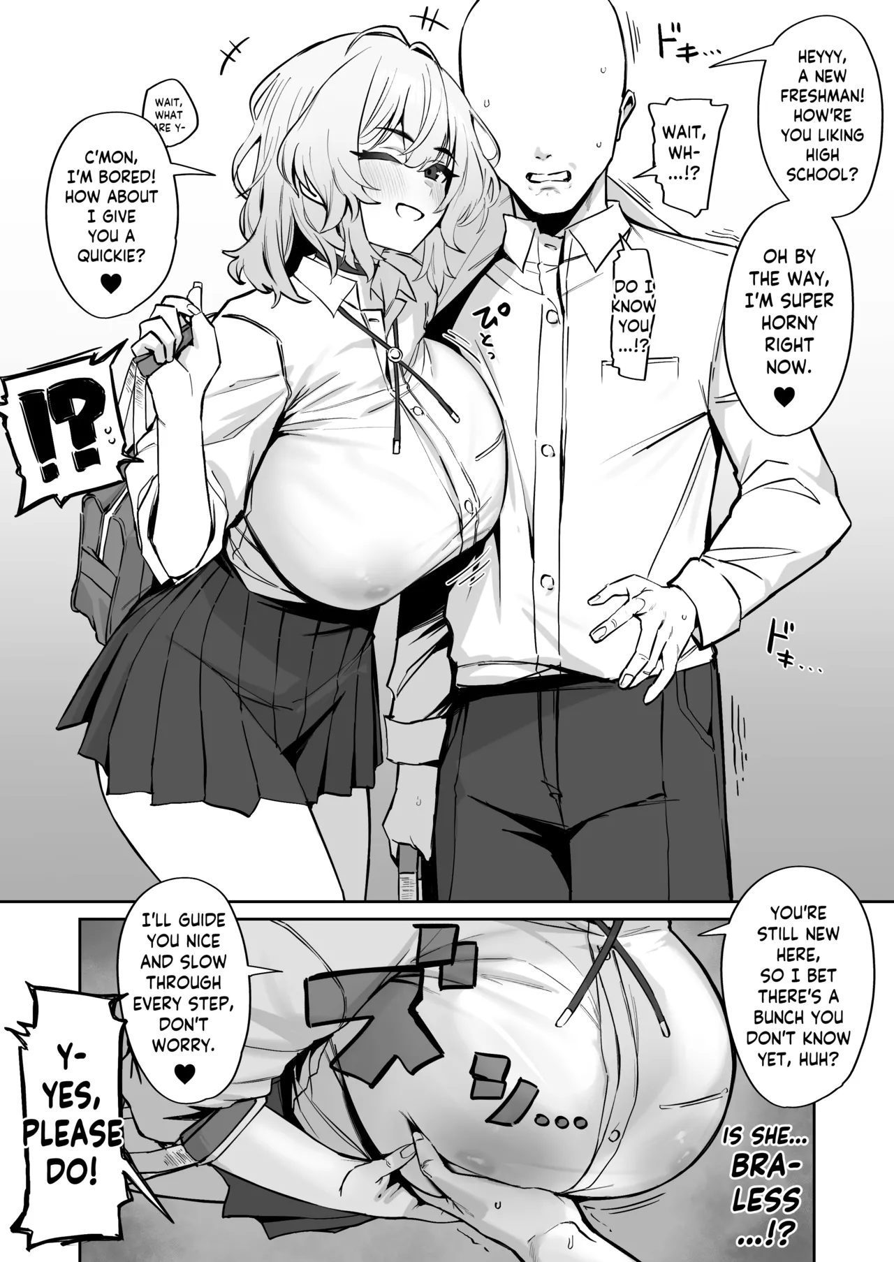 [Hotate-chan] Kyorikan ga Kanari Bagutteru Senpai JK | Senpai With No Sense of Personal Space [English] [SaLamiLid] 图片编号 1