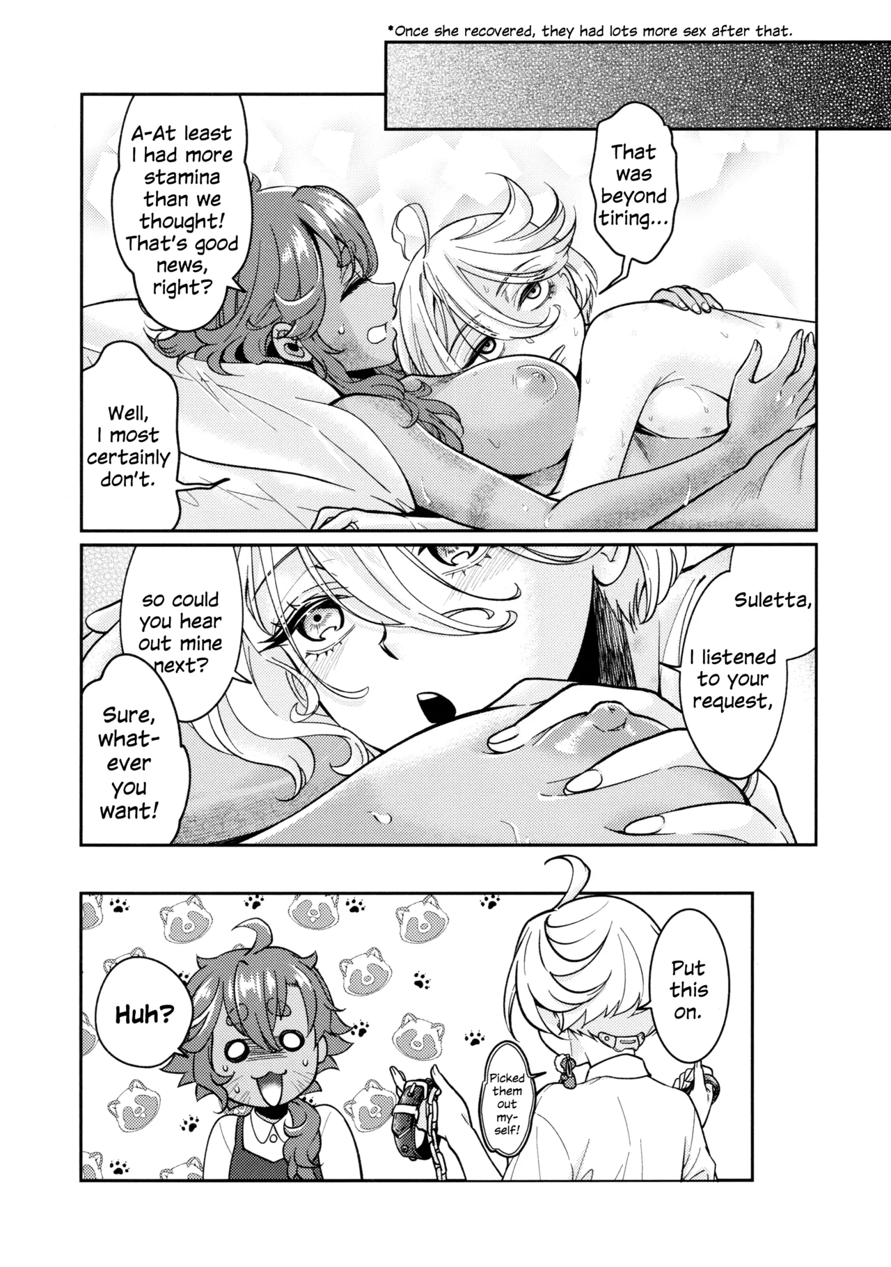 (C103) [Soramimi (Mytyl)] Oyome-san no Gohoubi | The Bride's Reward (Mobile Suit Gundam: The Witch from Mercury) [English] image number 25