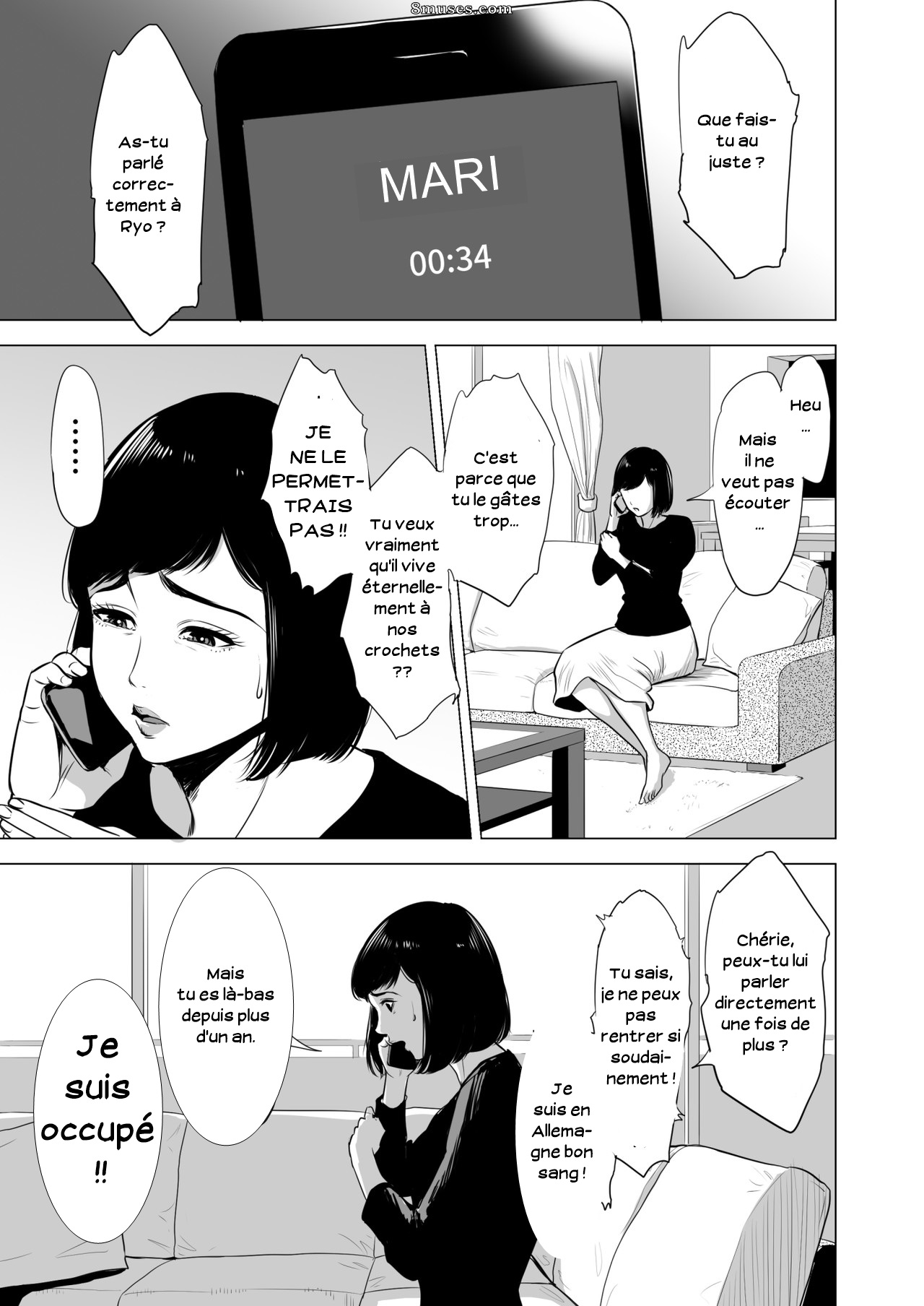 [Tamagou] Haha no Tsutome ~Hikikomori Musuko no Seishori Dougu~ | Mère sans effort [French] [Serviteur] 이미지 번호 4