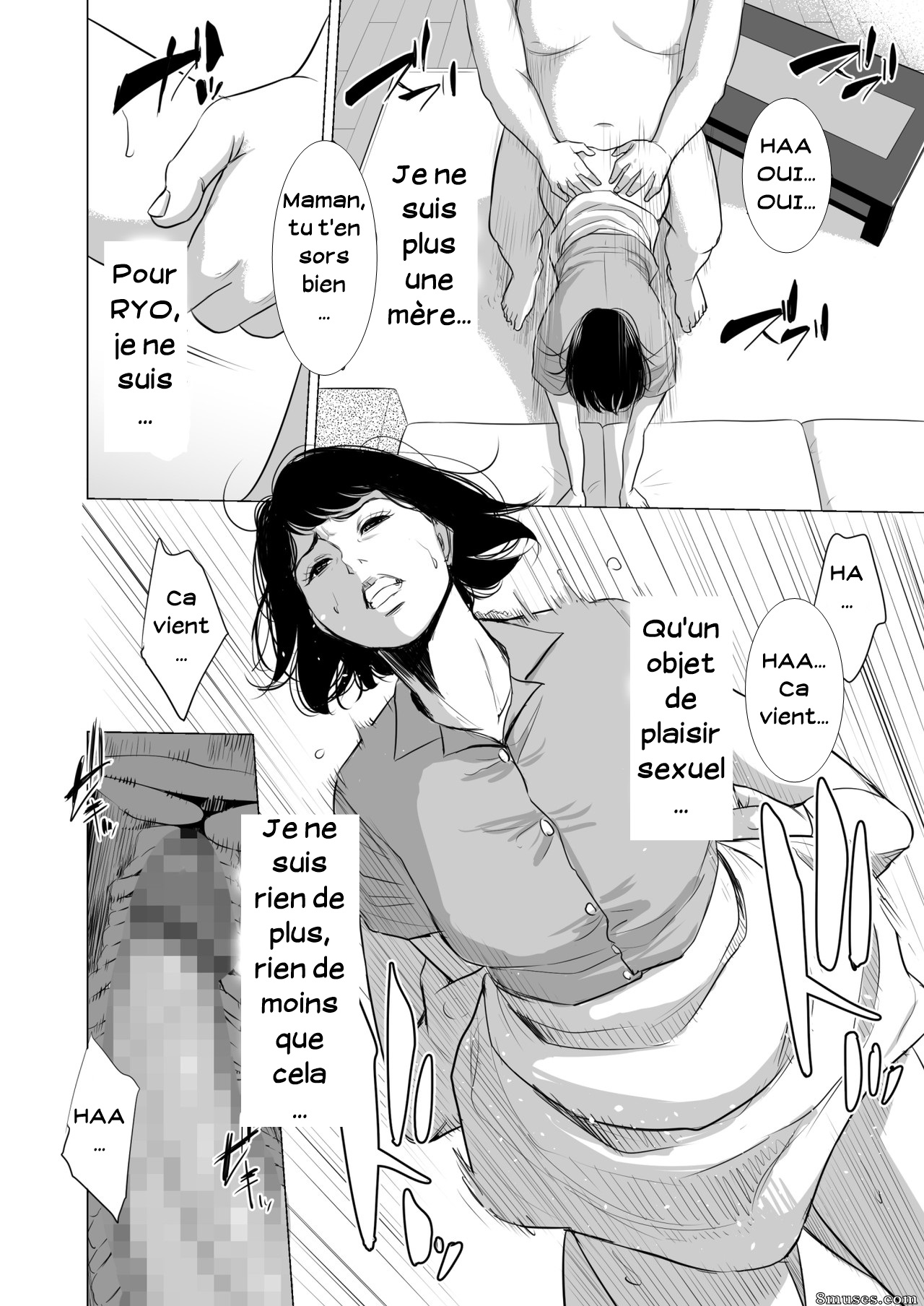 [Tamagou] Haha no Tsutome ~Hikikomori Musuko no Seishori Dougu~ | Mère sans effort [French] [Serviteur] 이미지 번호 32