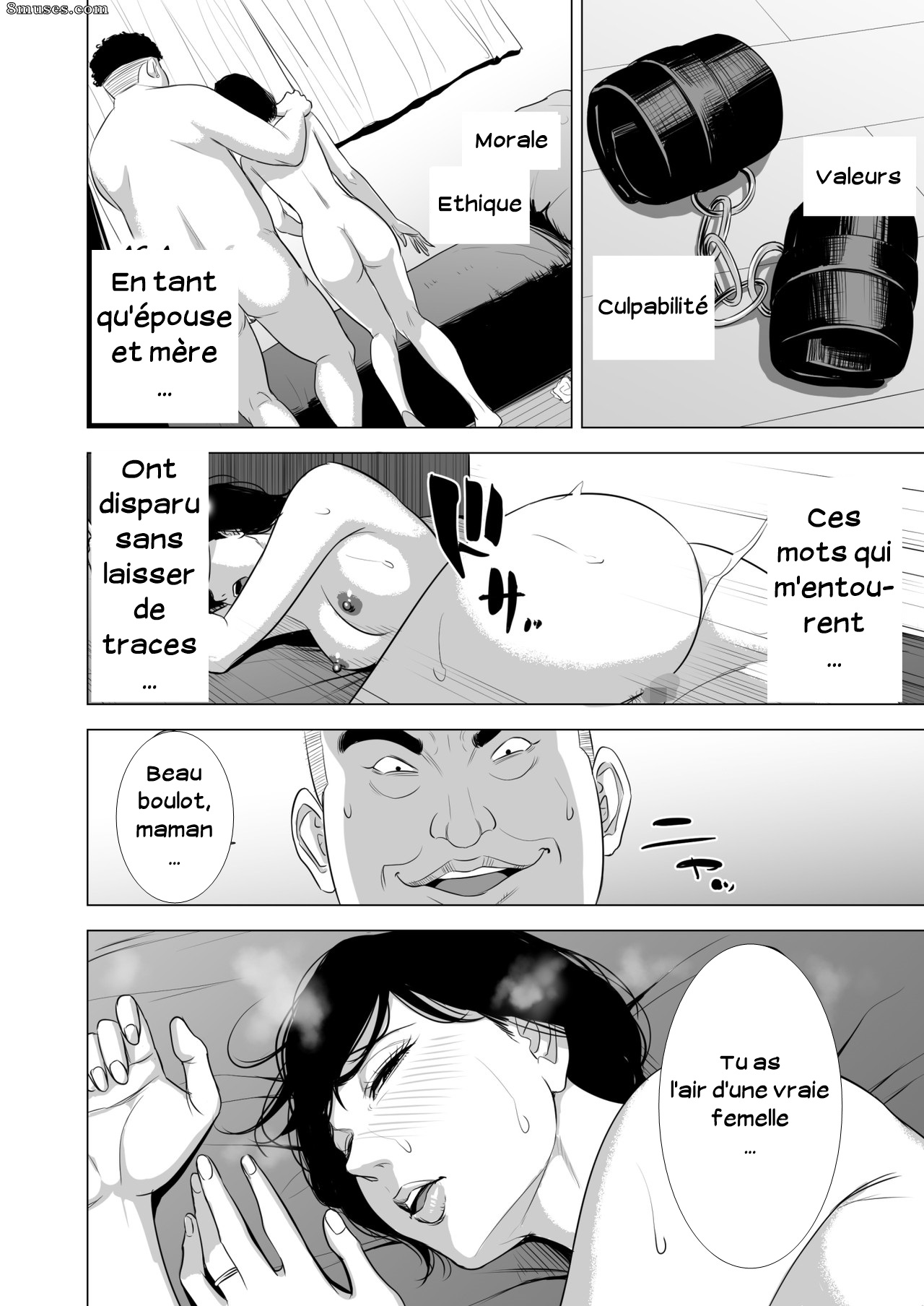 [Tamagou] Haha no Tsutome ~Hikikomori Musuko no Seishori Dougu~ | Mère sans effort [French] [Serviteur] 이미지 번호 63