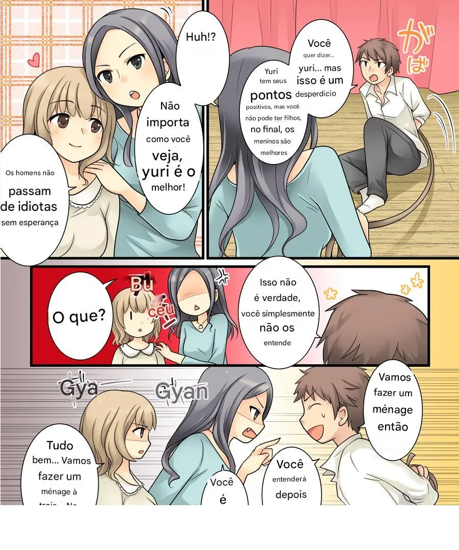 [Amuai Okashi Seisakusho (Amuai, Kuratsuka Riko)] Leskko ni Otoko no Yosa o Oshieyou to Shitara Nyotaika Choukyou Sareta Ore [Portuguese-BR] Bildnummer 3