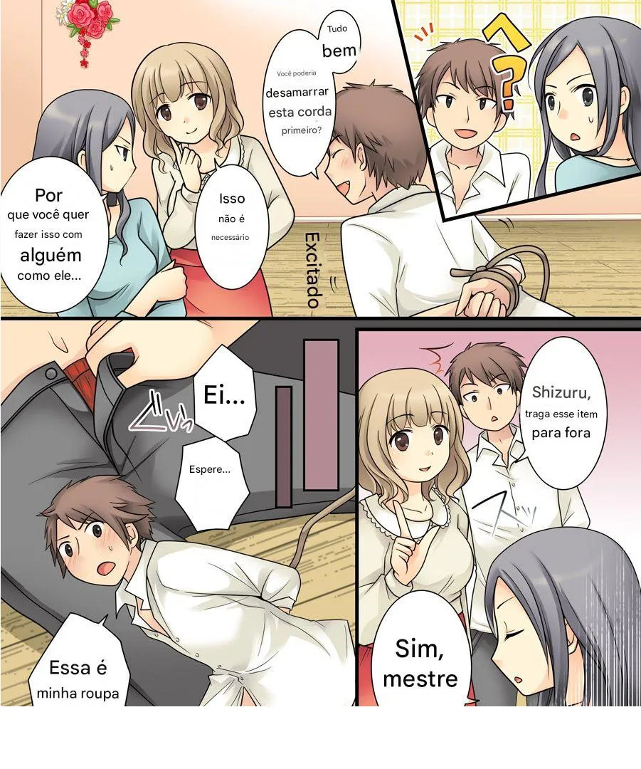 [Amuai Okashi Seisakusho (Amuai, Kuratsuka Riko)] Leskko ni Otoko no Yosa o Oshieyou to Shitara Nyotaika Choukyou Sareta Ore [Portuguese-BR] Bildnummer 4