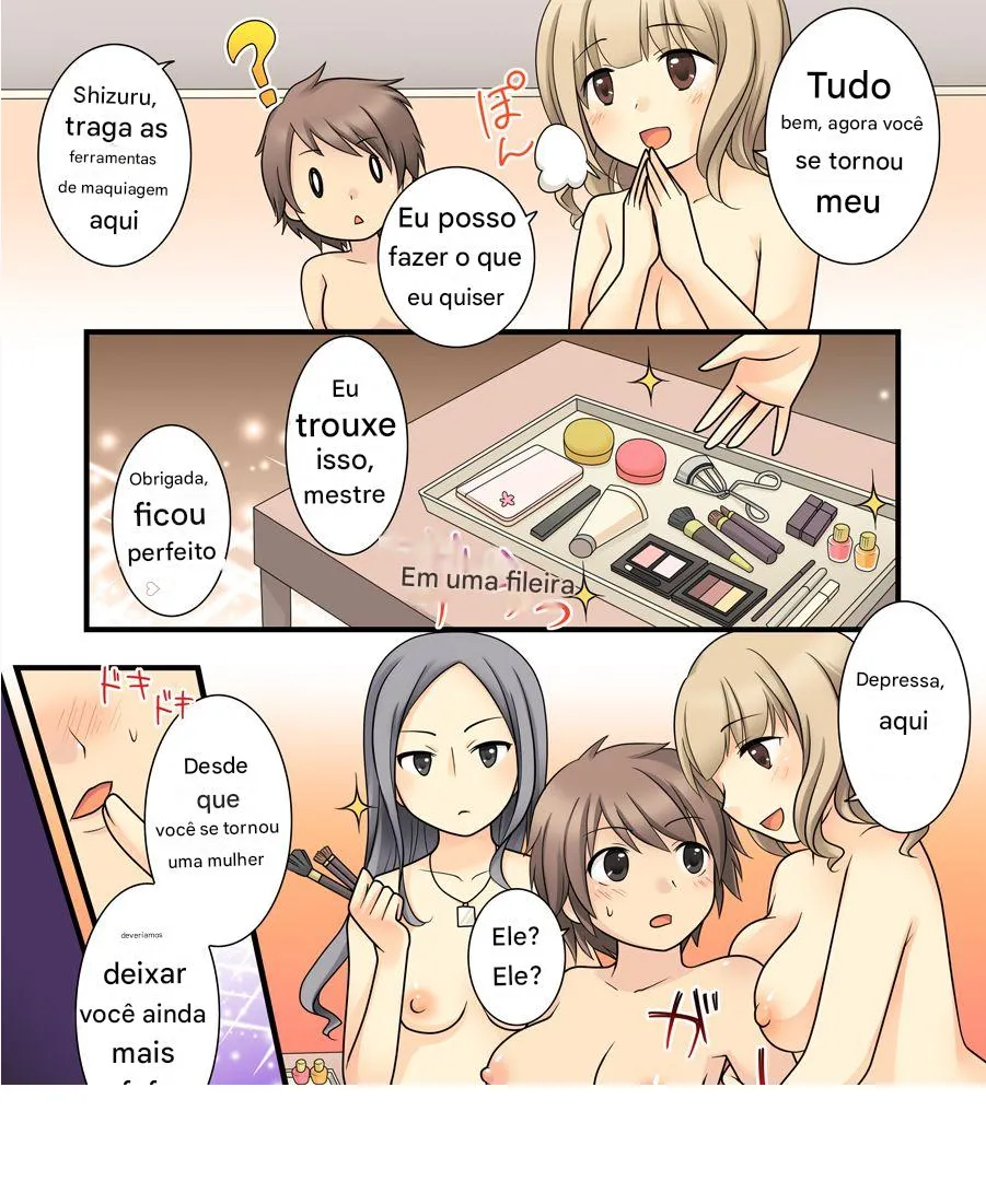 [Amuai Okashi Seisakusho (Amuai, Kuratsuka Riko)] Leskko ni Otoko no Yosa o Oshieyou to Shitara Nyotaika Choukyou Sareta Ore [Portuguese-BR] Bildnummer 31