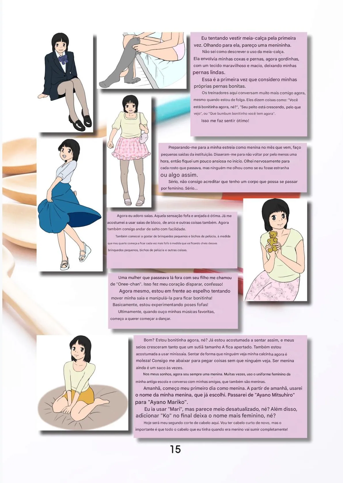 Yukko no Fushigi na Heya (Tsukiyomin, Tsukiyono Marron)] SEX CHANGE DIARY image number 15