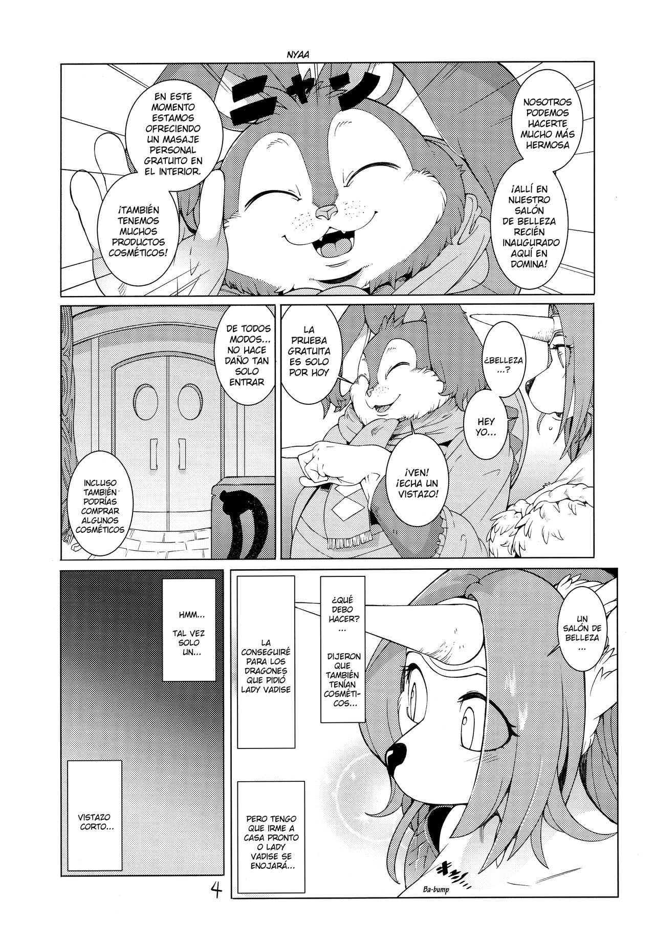 (Kemoket 4) [Kemono Ekaki no Kousoku 2 (Sindoll)] Domina De Est | The Domina Beauty Shop (Seiken Densetsu: Legend of Mana) [Spanish] [Kamus2001] image number 3