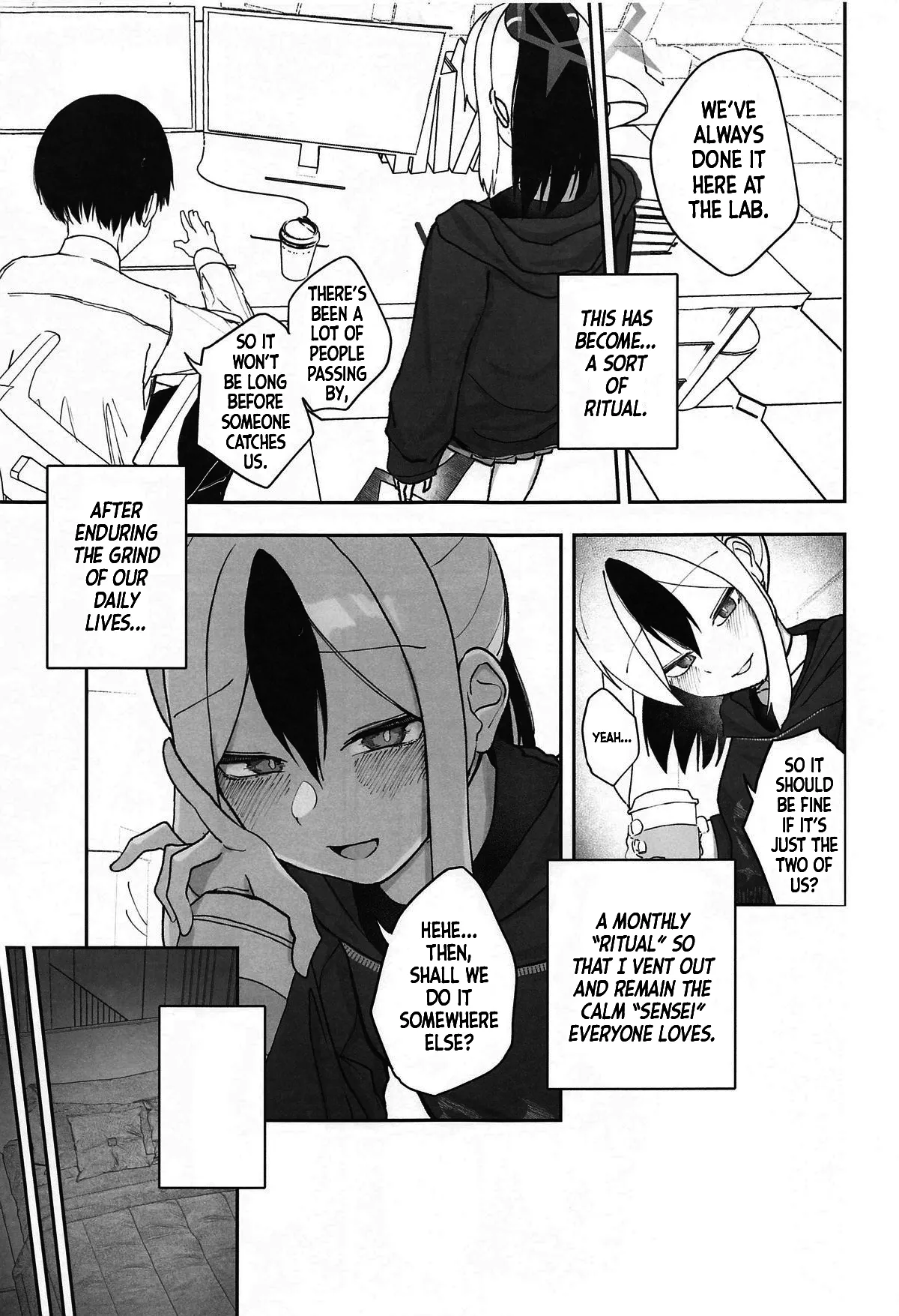 (C105) [DION (DION)] Nadenade Chuudoku. | For Pats and Kisses (Blue Archive) [English] [MMAG Translations] image number 4