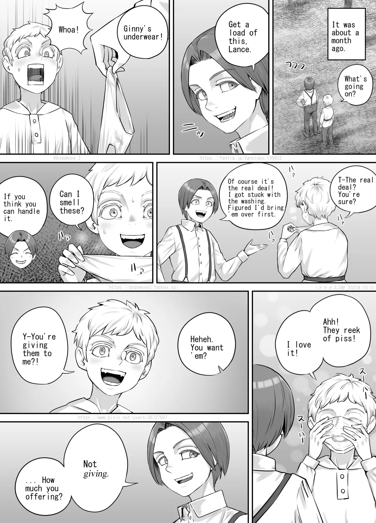 [DODOMESU3SEI] Tomodachi no o Nēsan no Shitagi o Kau Hanashi [English] image number 5