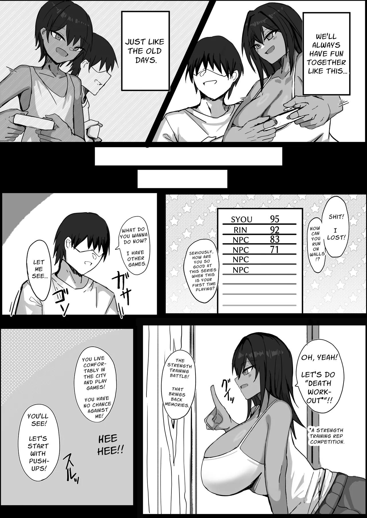 [Aoi Hoshi ni Maiorita Dark Angel] Sex With My Tanned Busty Friend Who I Used To Think Was A Guy (Part 1) [English] [Solid Rose] 图片编号 8