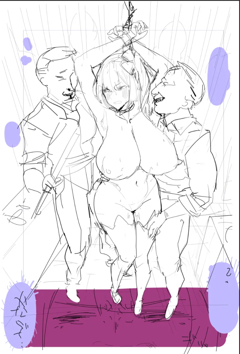 [Moro9] 黒いマリーが捕まって身体改造されて母乳まき散らしながらアナルゼリー脱糞するやつ numero di immagine  16