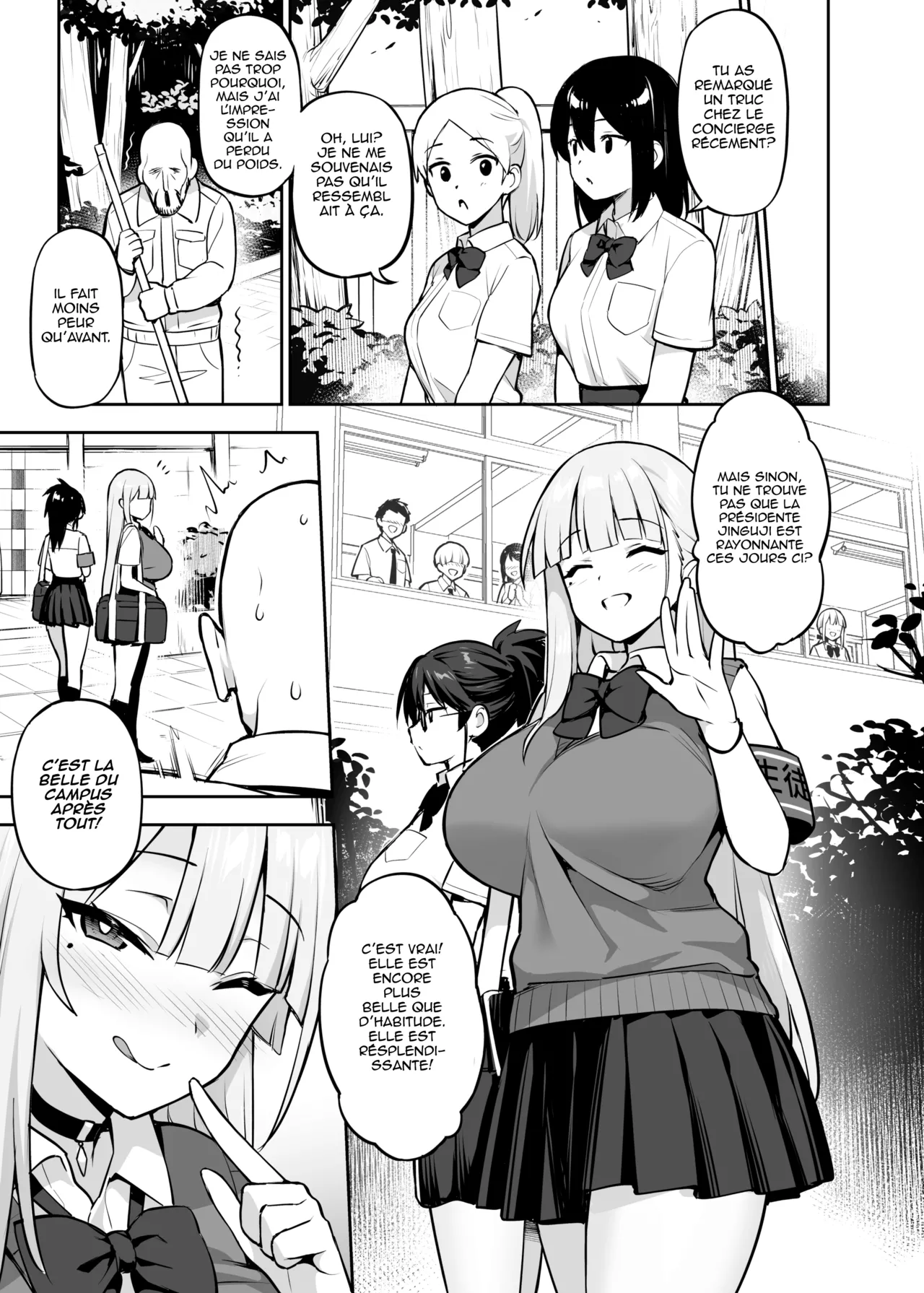 [TRY] Akogare no Seitokaichou ga Kyonyuu Sugiru Ken | La présidente du bureau des élèves à des énormes seins [French] [Decensored] image number 40