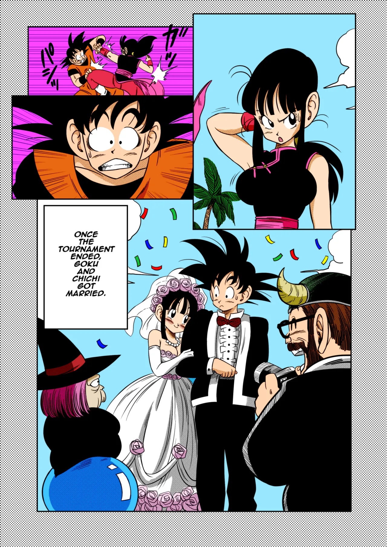 [Yamamoto] "An Ancient Tradition" - Young Wife Is Harassed! (Dragon Ball Z) [English] [Decensored] [Colorized] 画像番号 2